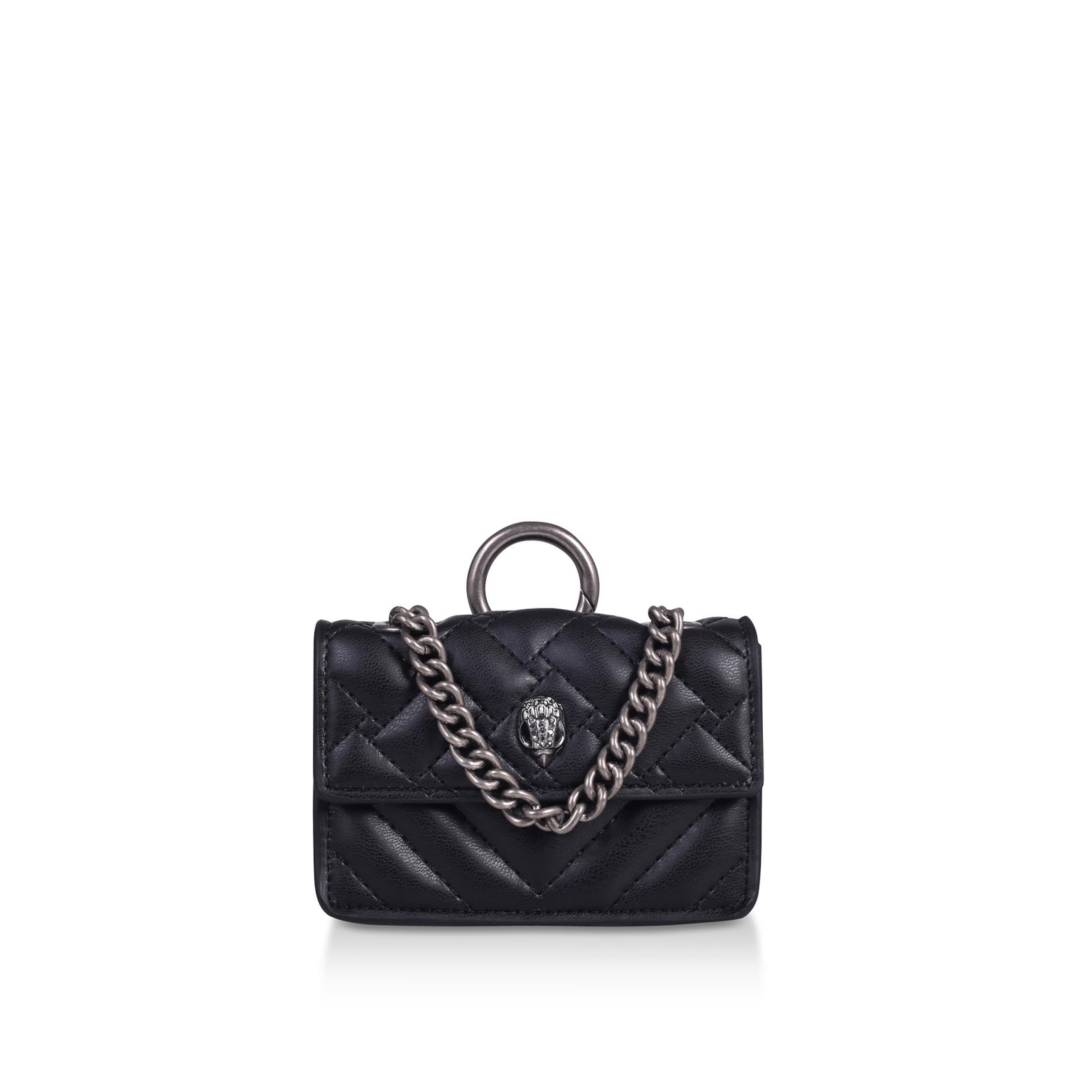 MICRO KENSINGTON Black Quilted Mini Bag by KURT GEIGER LONDON