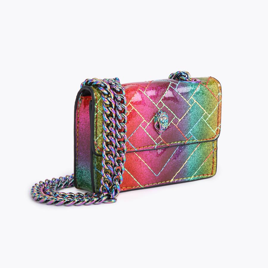 KURT GEIGER LONDON MEDIUM KENSINGTON QUILTED outlets LEATHER ‘RAINBOW’ HANDBAG