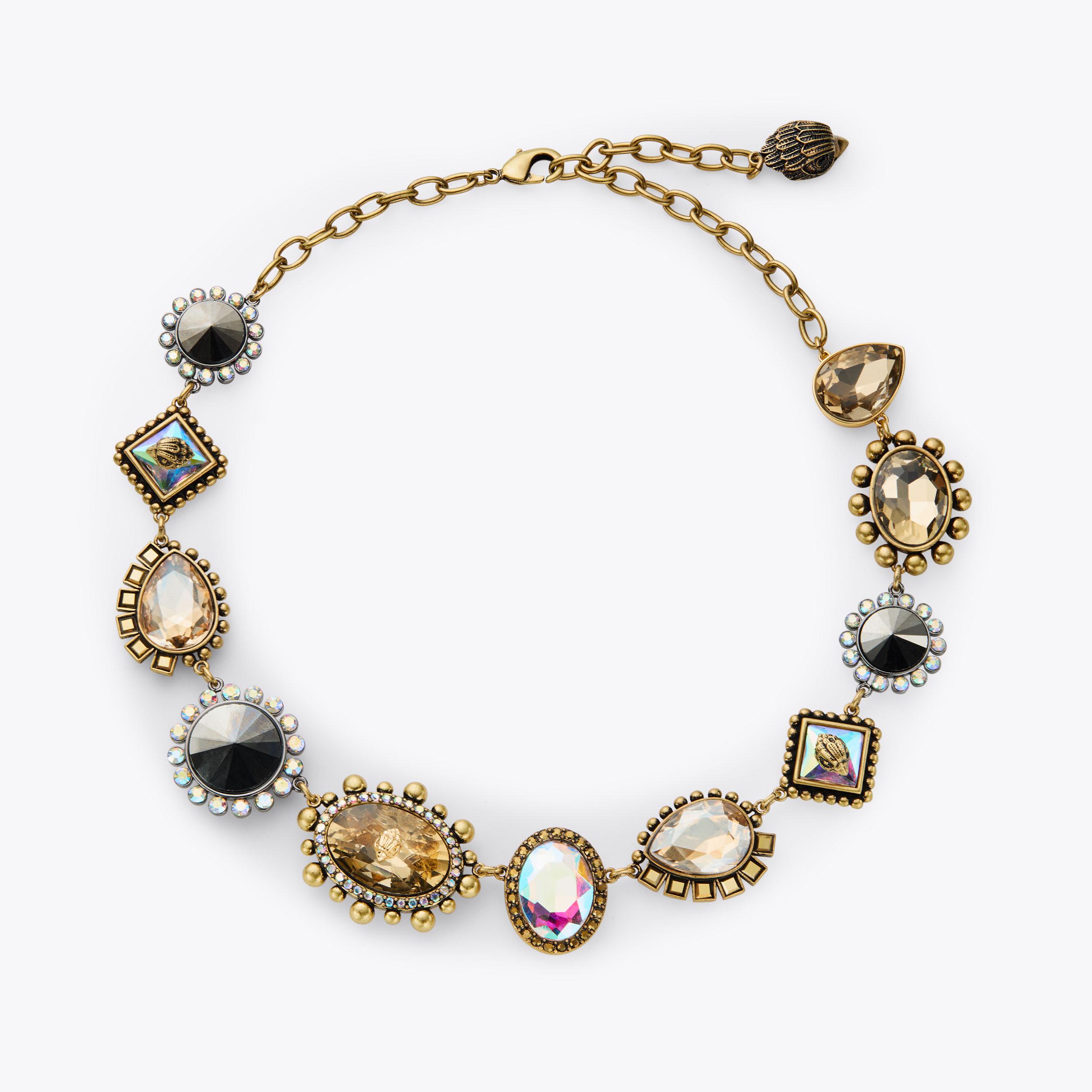 LG REGENT NECKLACE Crystal Detail Necklace by KURT GEIGER LONDON