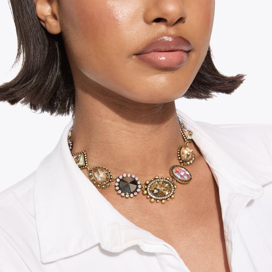 LG REGENT NECKLACE Crystal Detail Necklace by KURT GEIGER LONDON