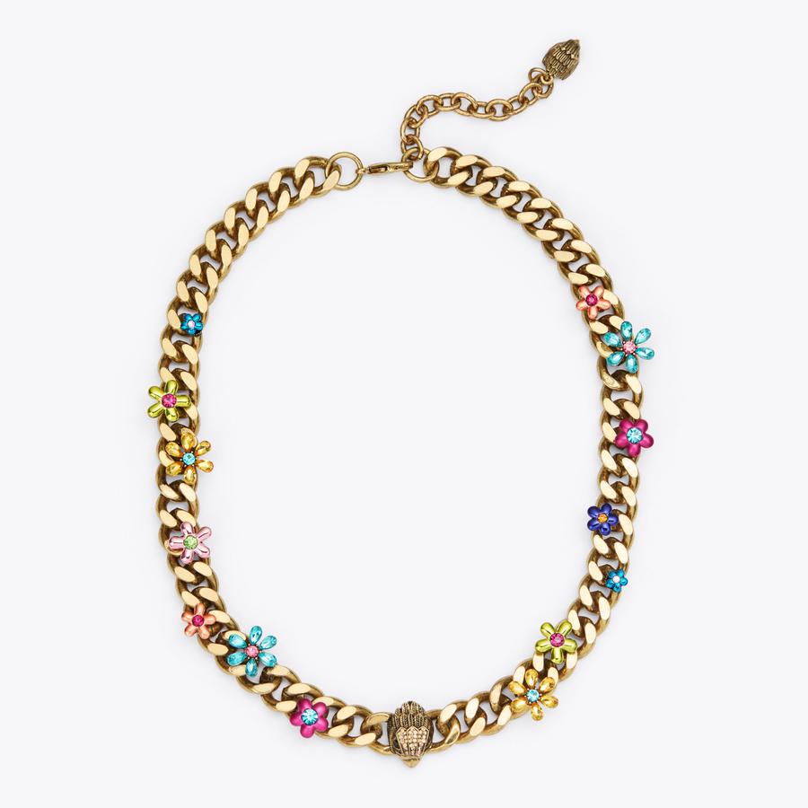 Floral Eagle Necklace