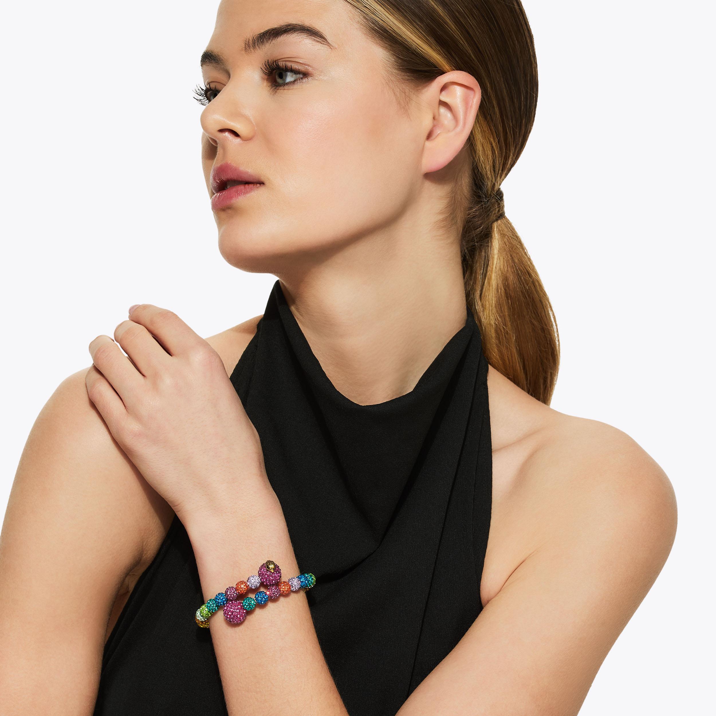 Rainbow Crystal Bracelet | Bubble Bracelet | Kurt Geiger