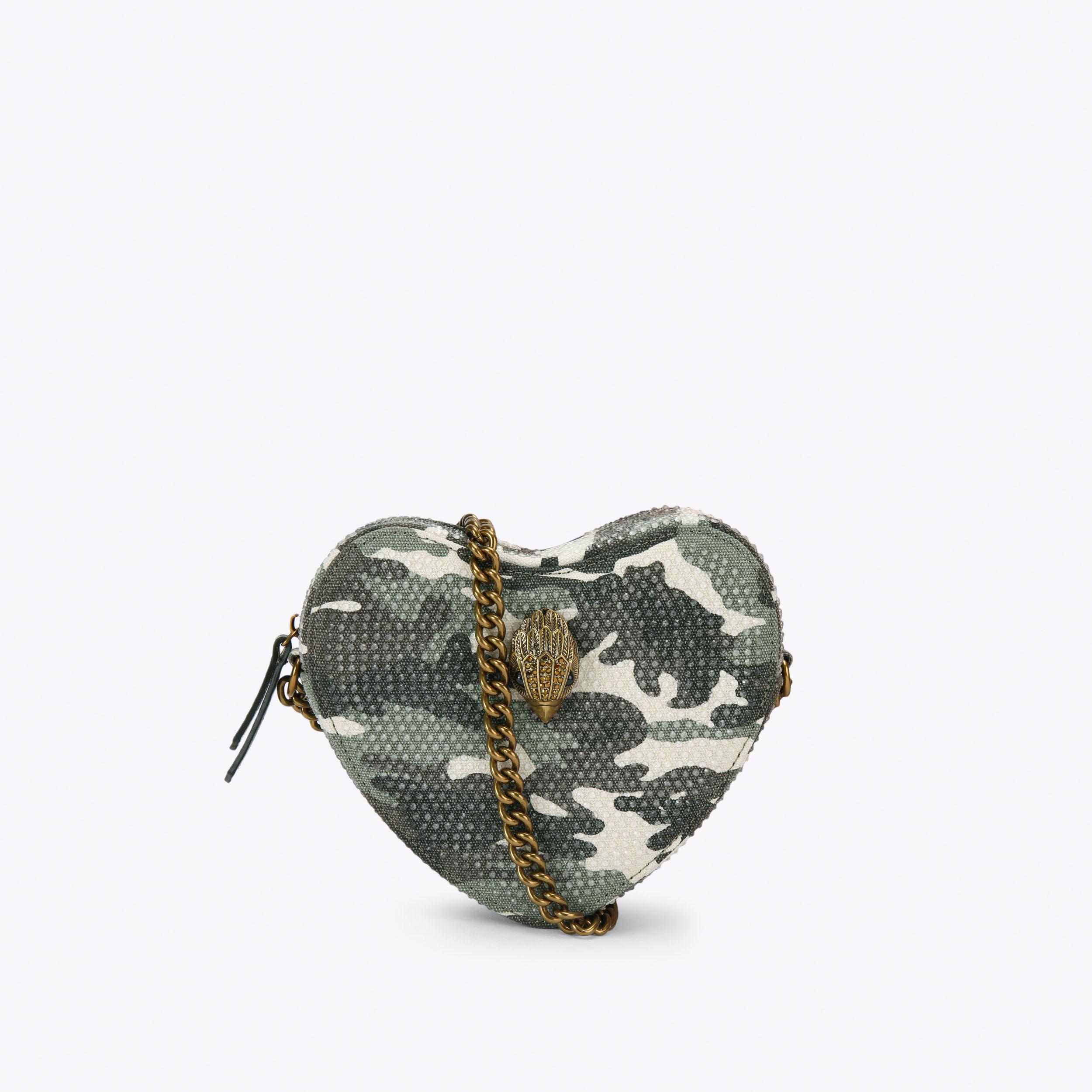CAMDEN HEART XBODY Rainbow Canvas Monogram Purse by KURT GEIGER LONDON