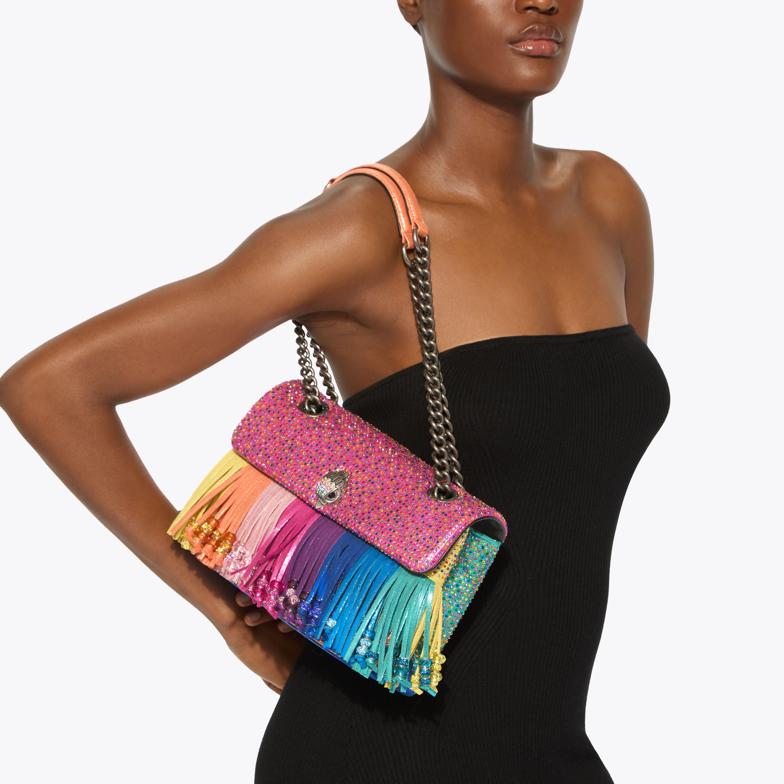 KENSINGTON FRINGE BAG Tassel Shoulder Bag by Kurt Geiger London