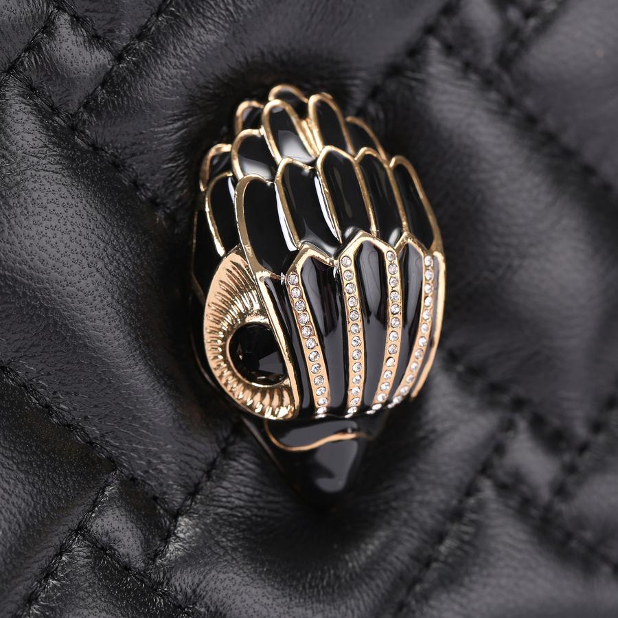 S KENSINGTON DRAWSTRING E Bone Black Drawstring Bag by KURT GEIGER
