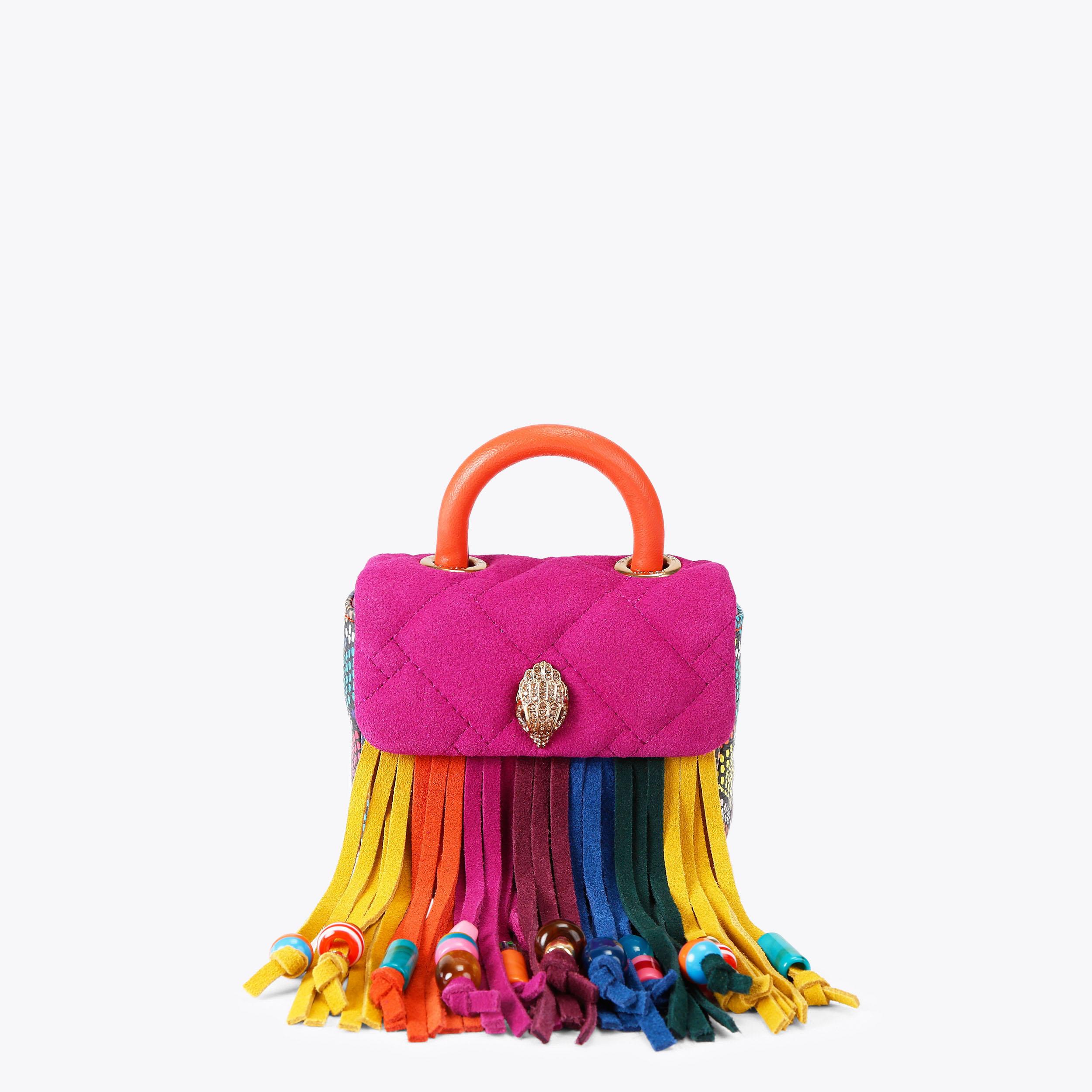 Handle Micro Kensington Suede Bag | Kurt Geiger