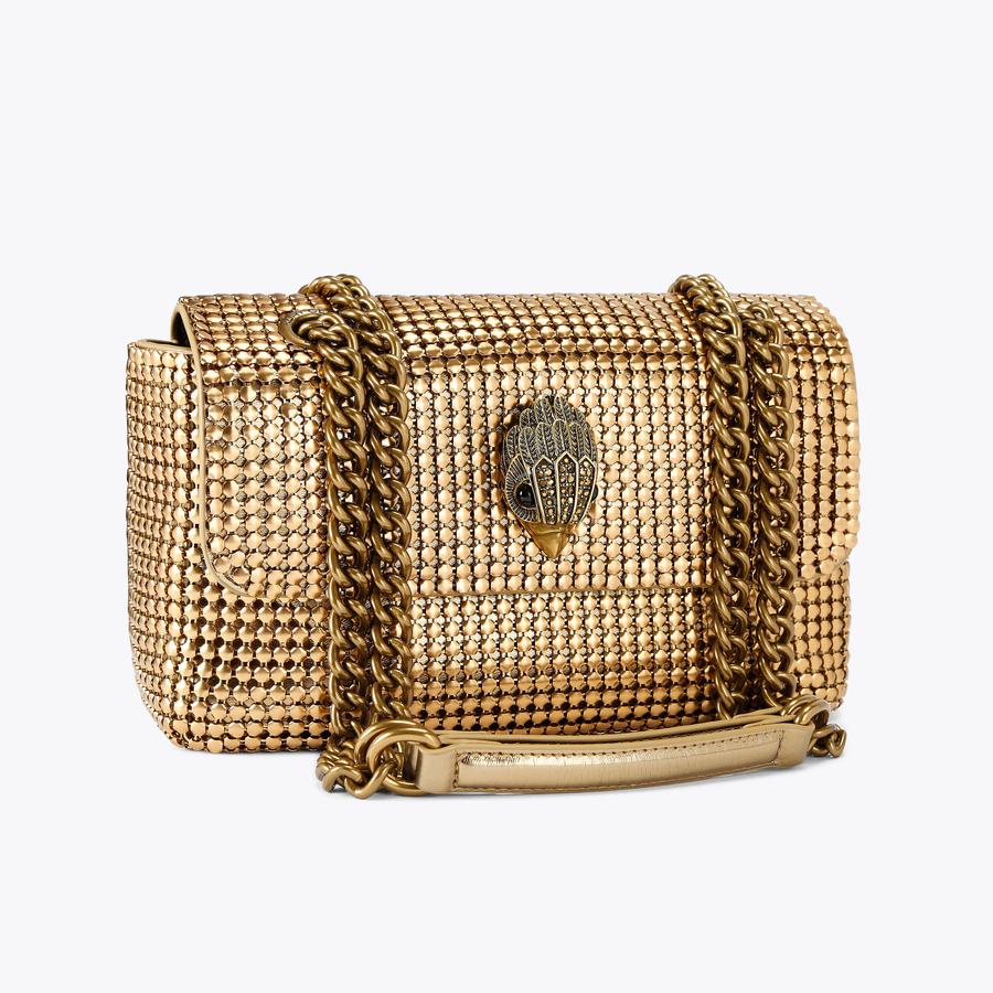 KENSINGTON CHAINMAIL Bronze Chainmail Shoulder Bag by KURT GEIGER