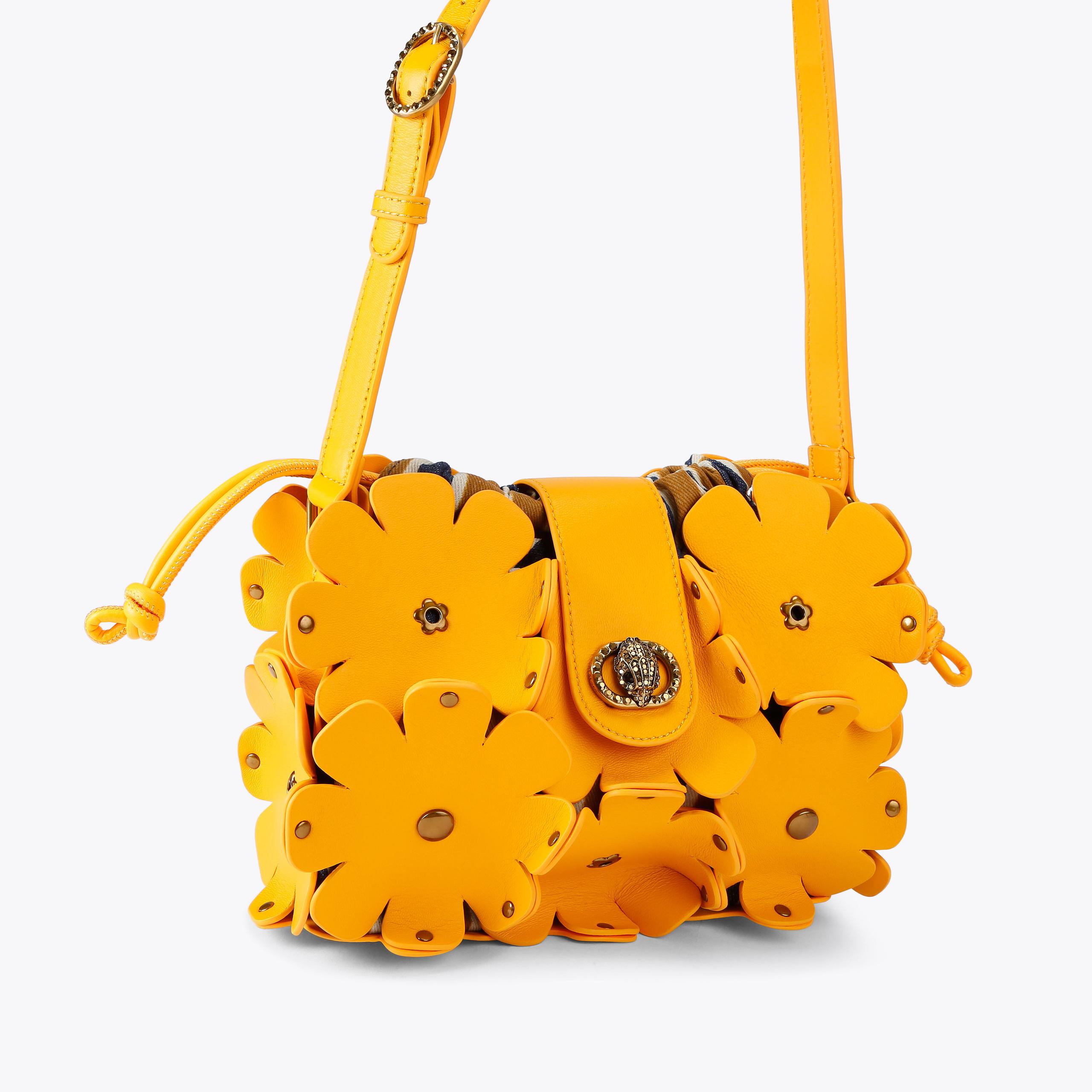 Chelsea Flowers Mustard Bag | Kurt Geiger