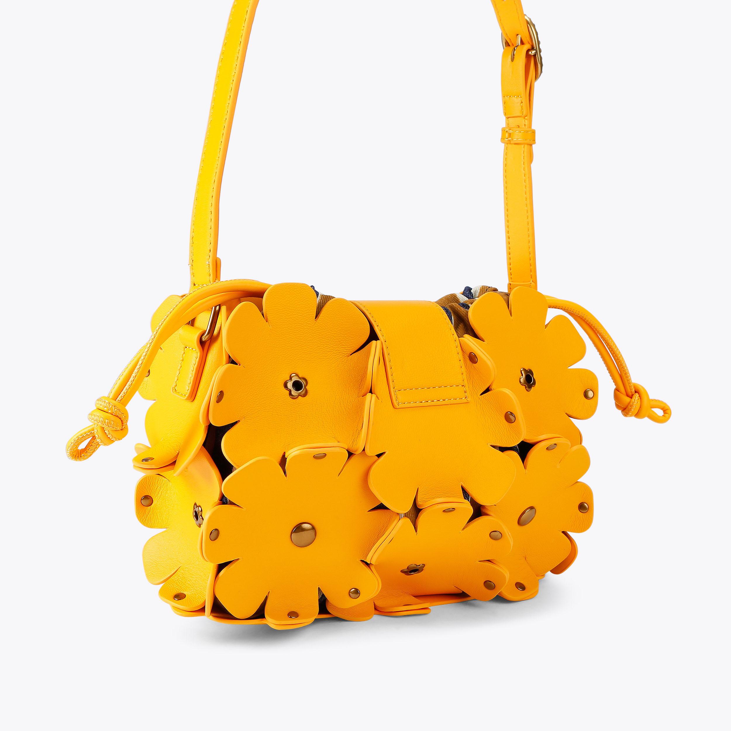 Chelsea Flowers Mustard Bag | Kurt Geiger