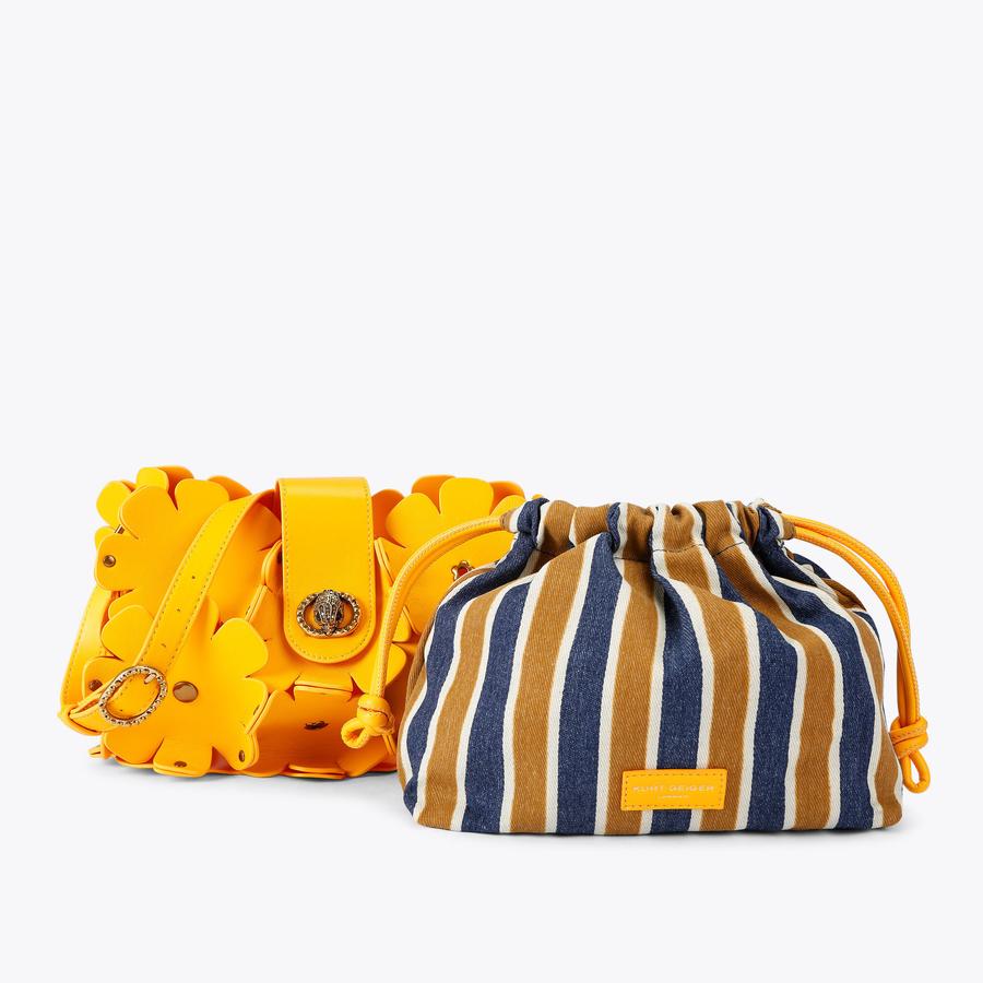 Chelsea Flowers Mustard Bag | Kurt Geiger