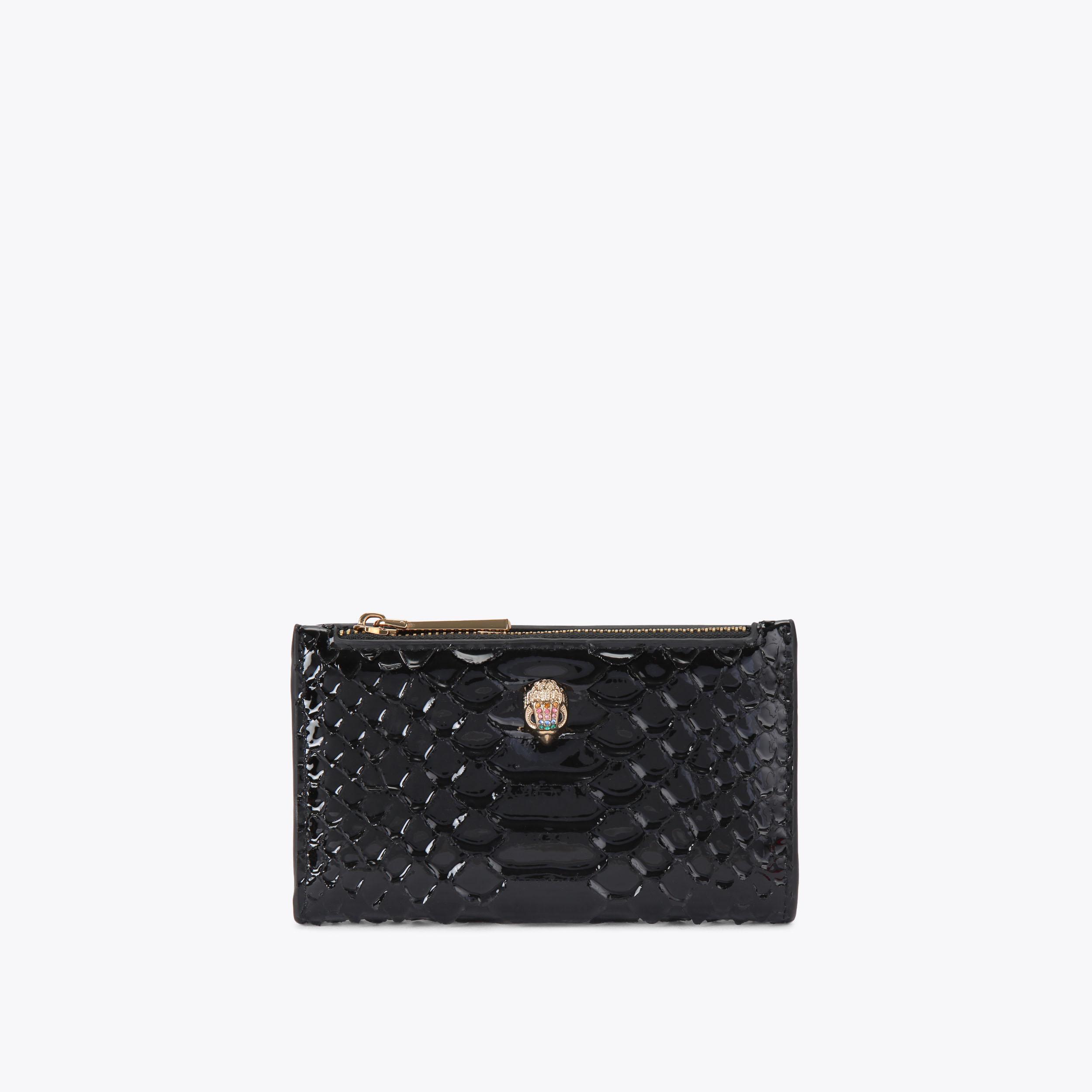 KENSINGTON BIFOLD WALLET Black 3D Embossed Wallet by KURT GEIGER