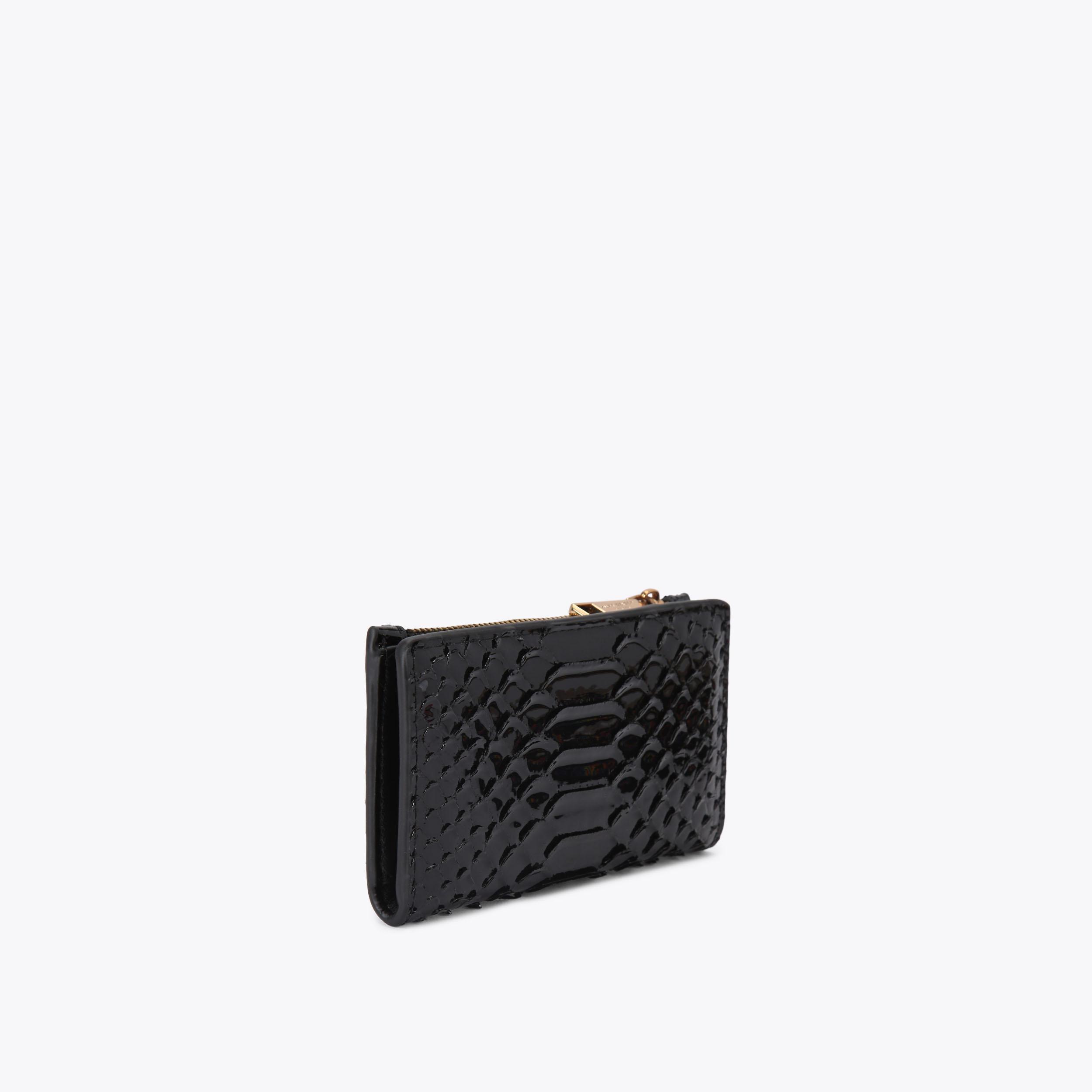 KENSINGTON BIFOLD WALLET Black 3D Embossed Wallet by KURT GEIGER