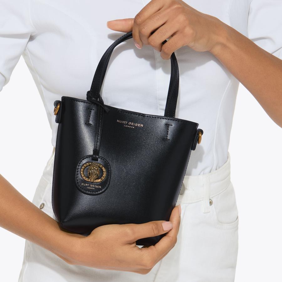 Chelsea Shopper Bag Black Leather Totes & Satchels | Kurt Geiger
