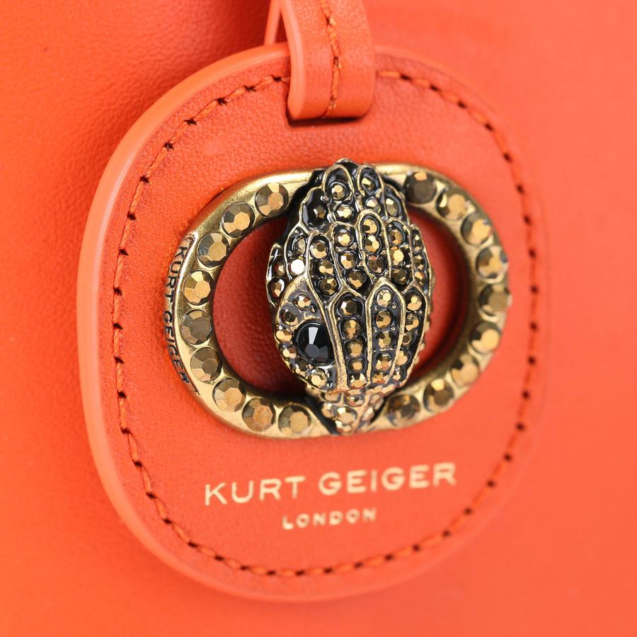 Chelsea Shopper Bag Orange Leather Mini Bag | Kurt Geiger