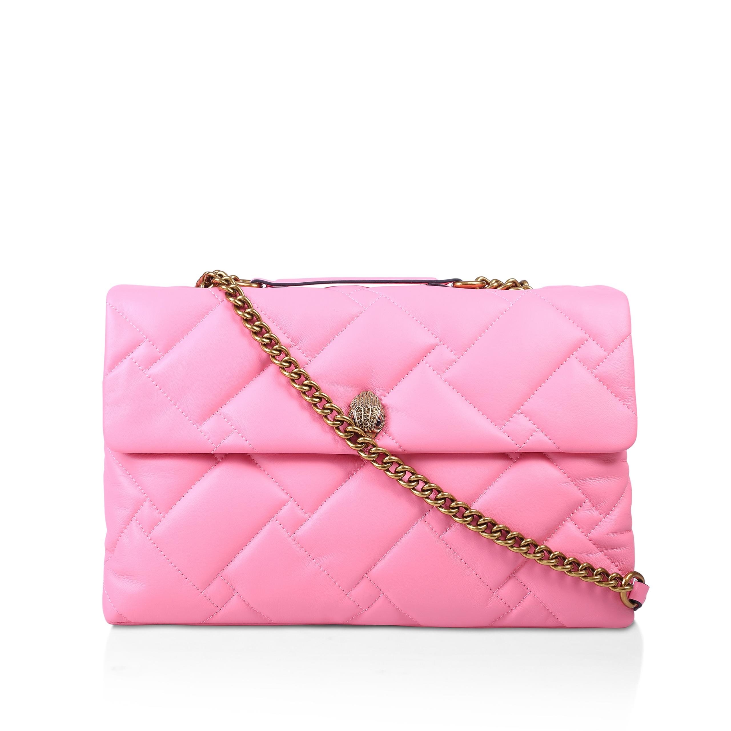 KENSINGTON SOFT XXL BAG Pink Quilted Extra Large Leather