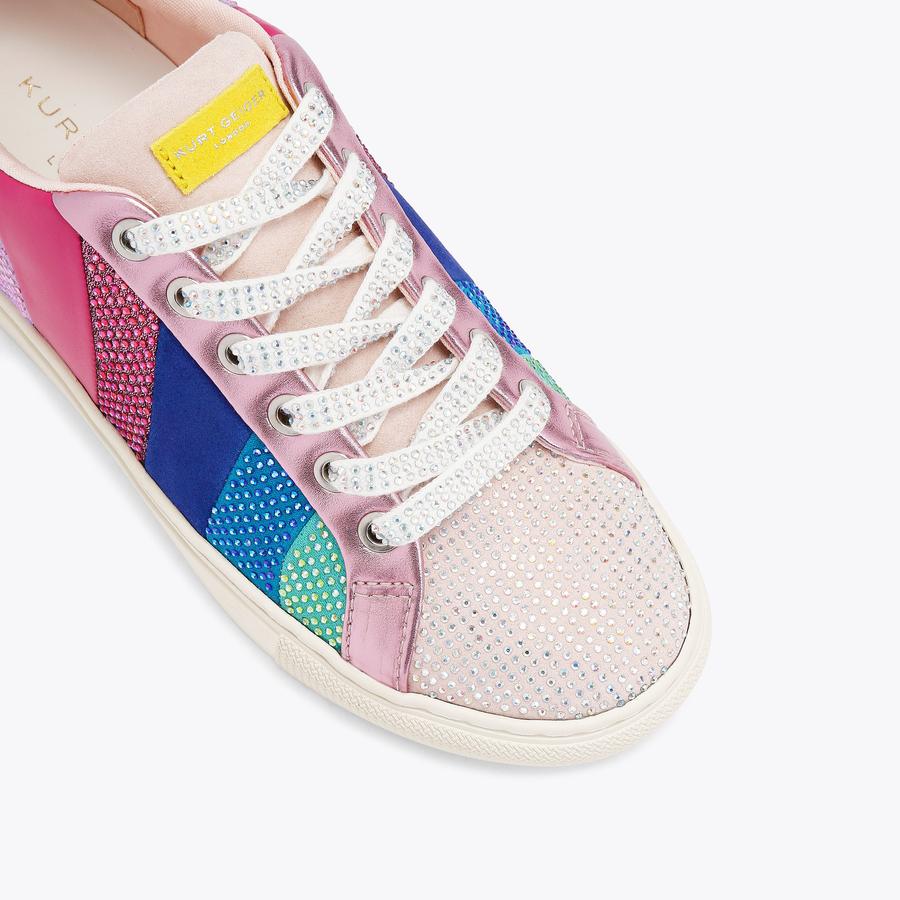 LANE WAVE Multi-colour Suede Sneaker by KURT GEIGER LONDON