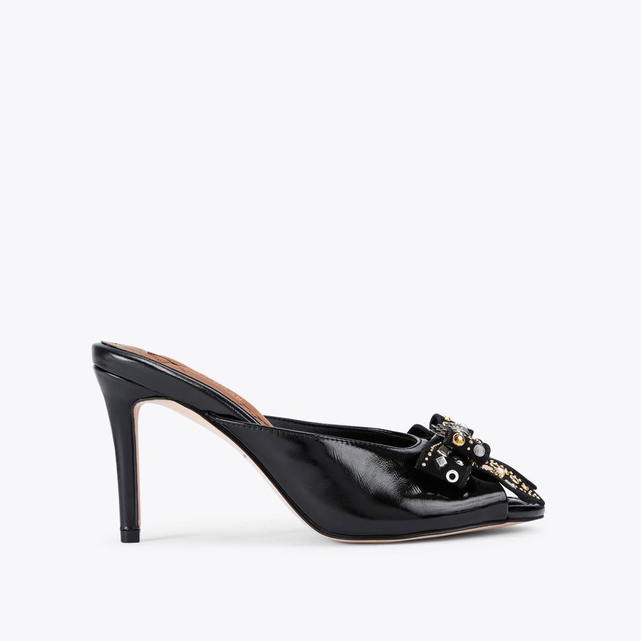 Belgravia Stud Bow Mule Heel