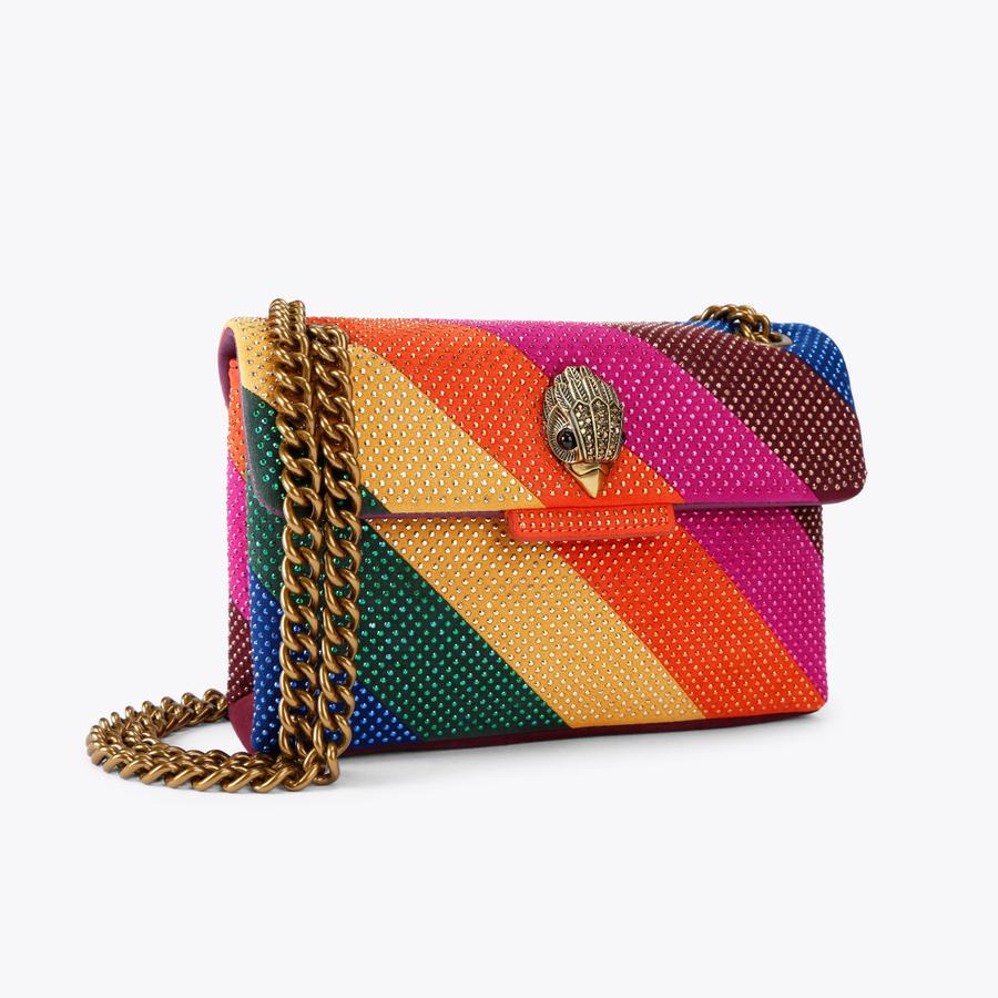 FABRIC MINI KENSINGTON L Mini Crystal Bag by KURT GEIGER LONDON