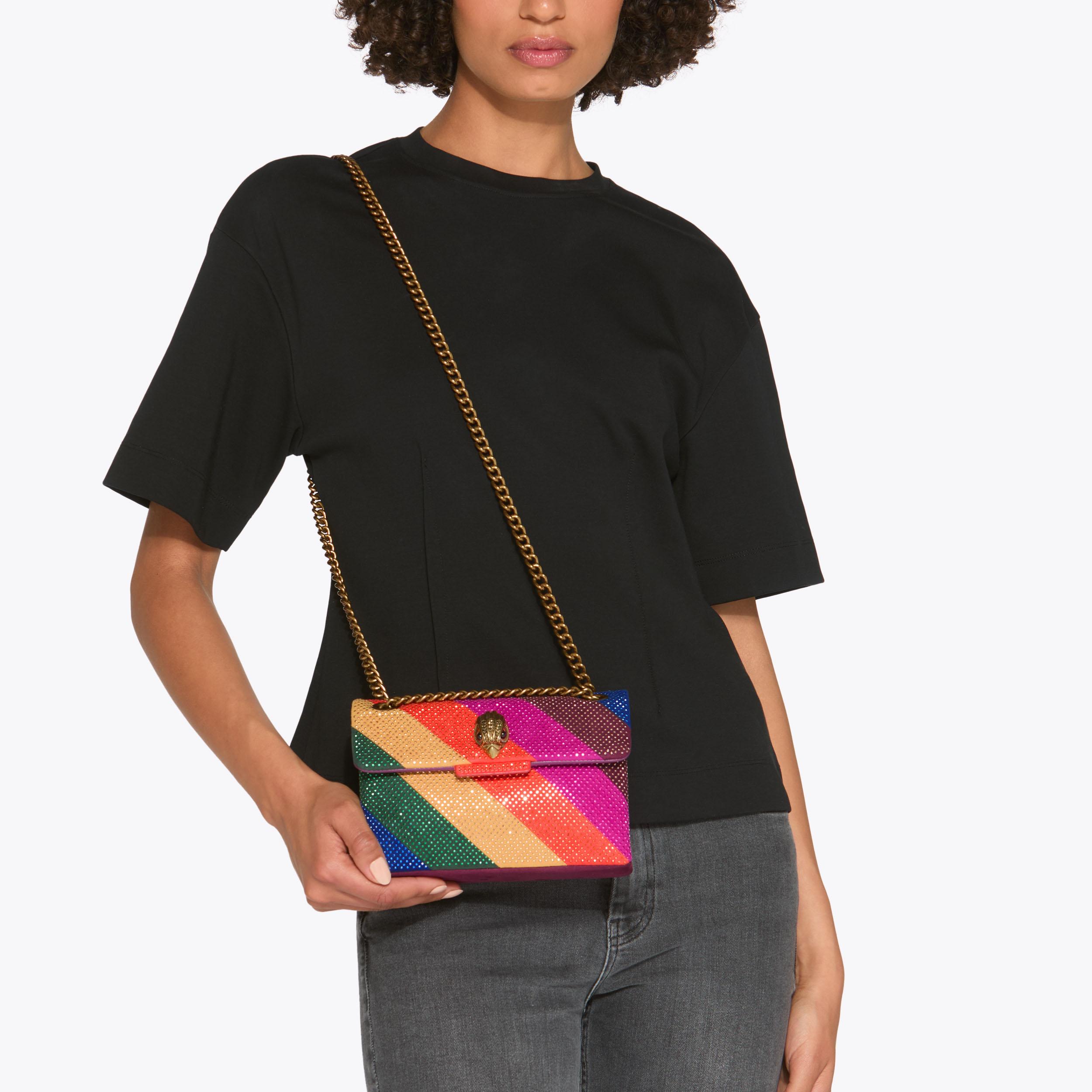 FABRIC MINI KENSINGTON L Mini Crystal Bag by KURT GEIGER LONDON