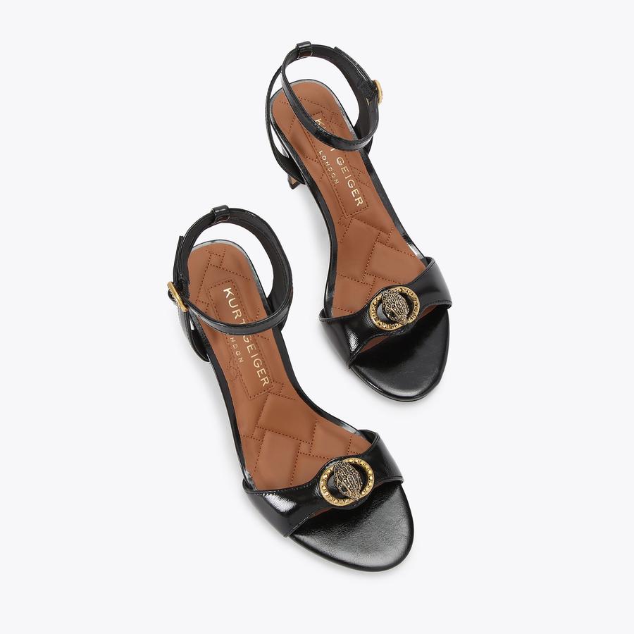 CHELSEA SANDAL Black Patent Leather Bag by KURT GEIGER LONDON