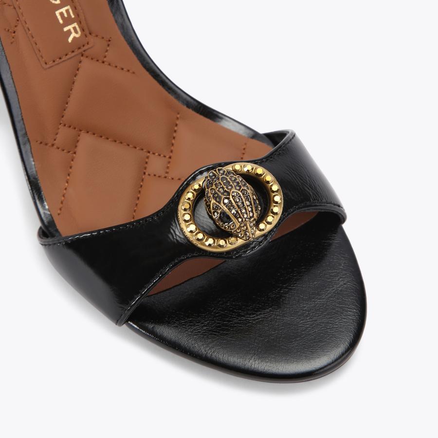 CHELSEA SANDAL Black Patent Leather Bag by KURT GEIGER LONDON