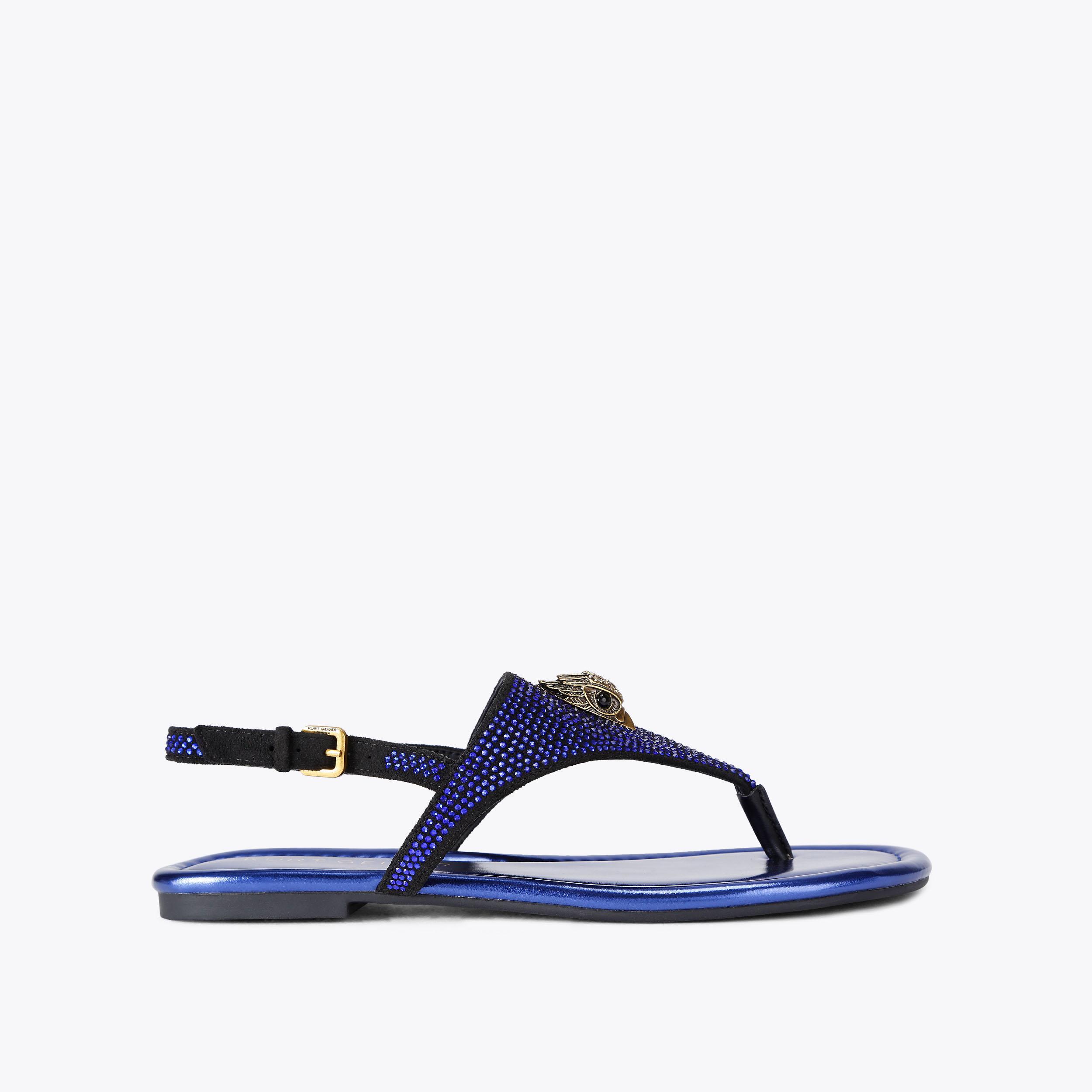 Kensington Flat Slingback Bone Sandals | Kurt Geiger