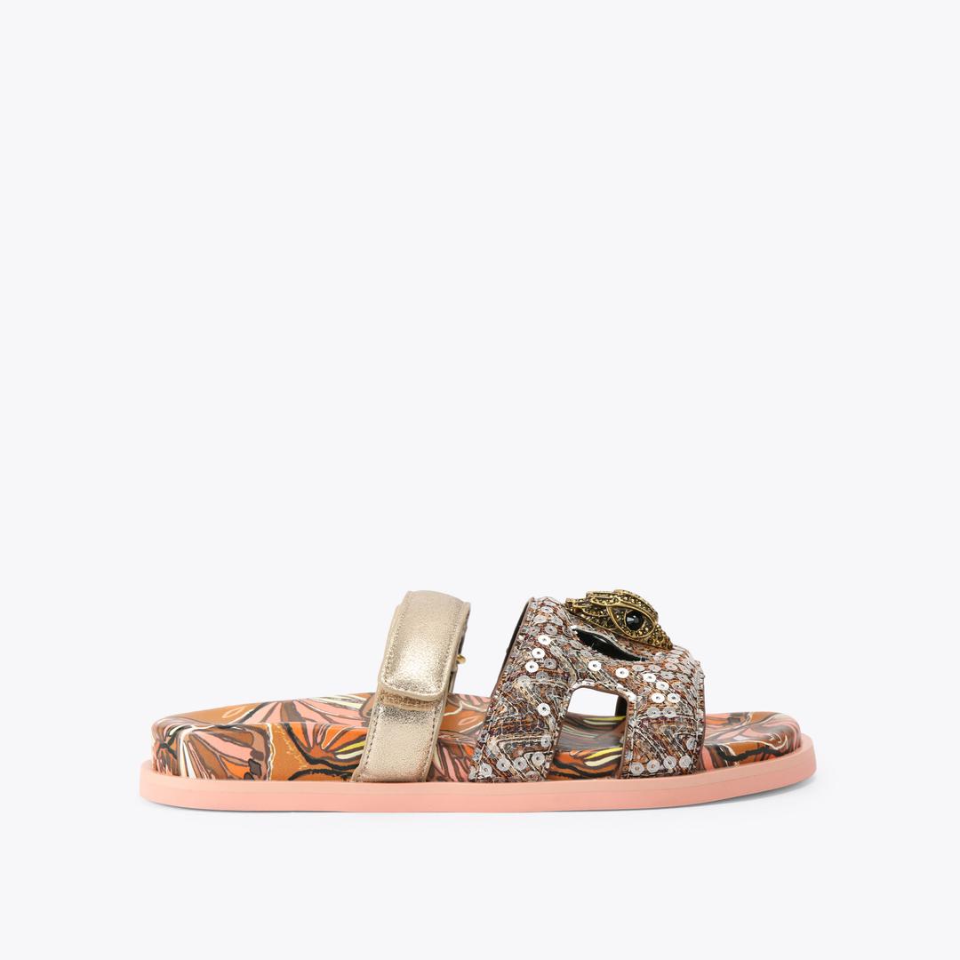 EAGLE CUT OUT SANDAL Brown Butterfly Cut Out Sandal by Kurt Geiger London — Kurt Geiger London