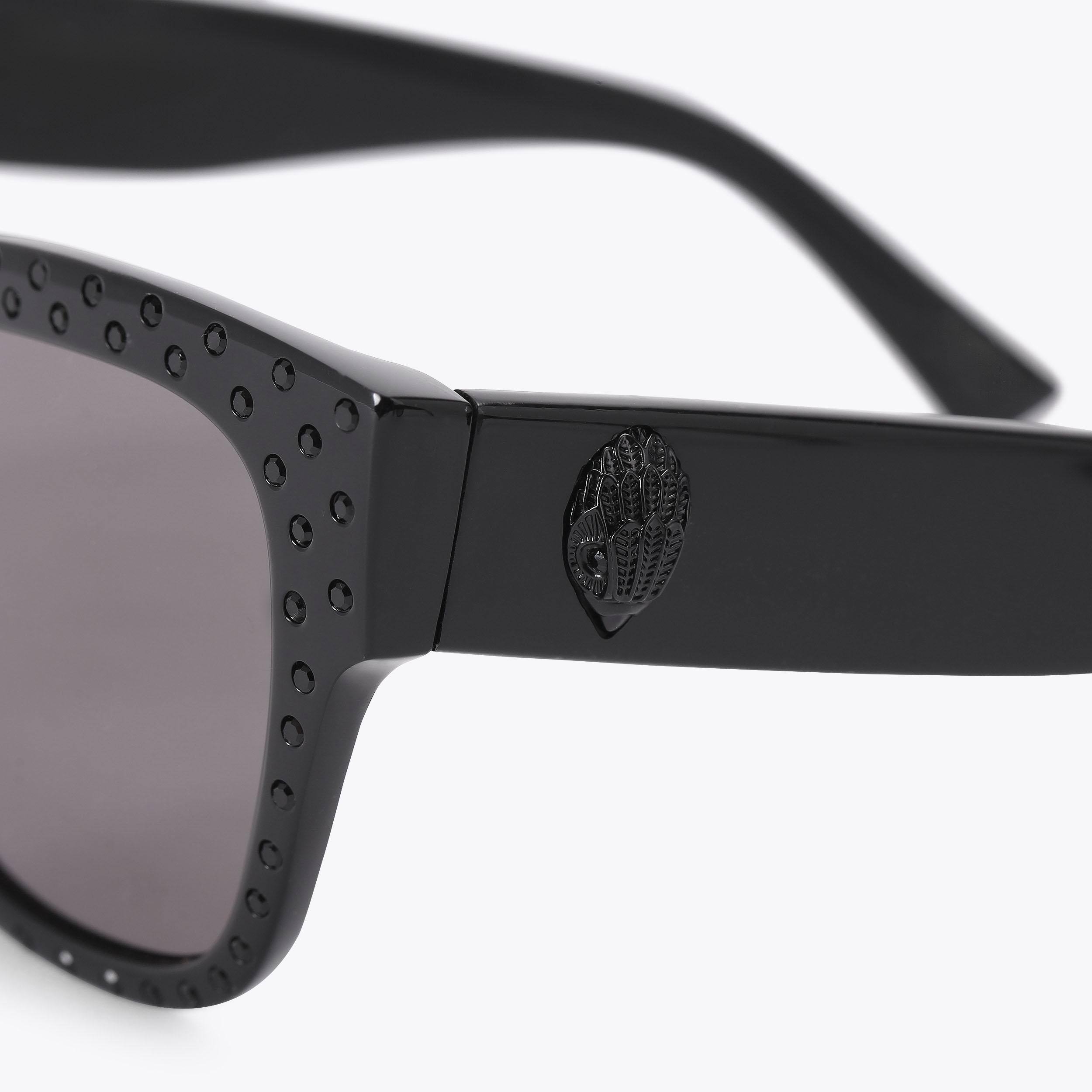 Shoreditch Square Black Cat Eye Sunglasses | Kurt Geiger display picture 1