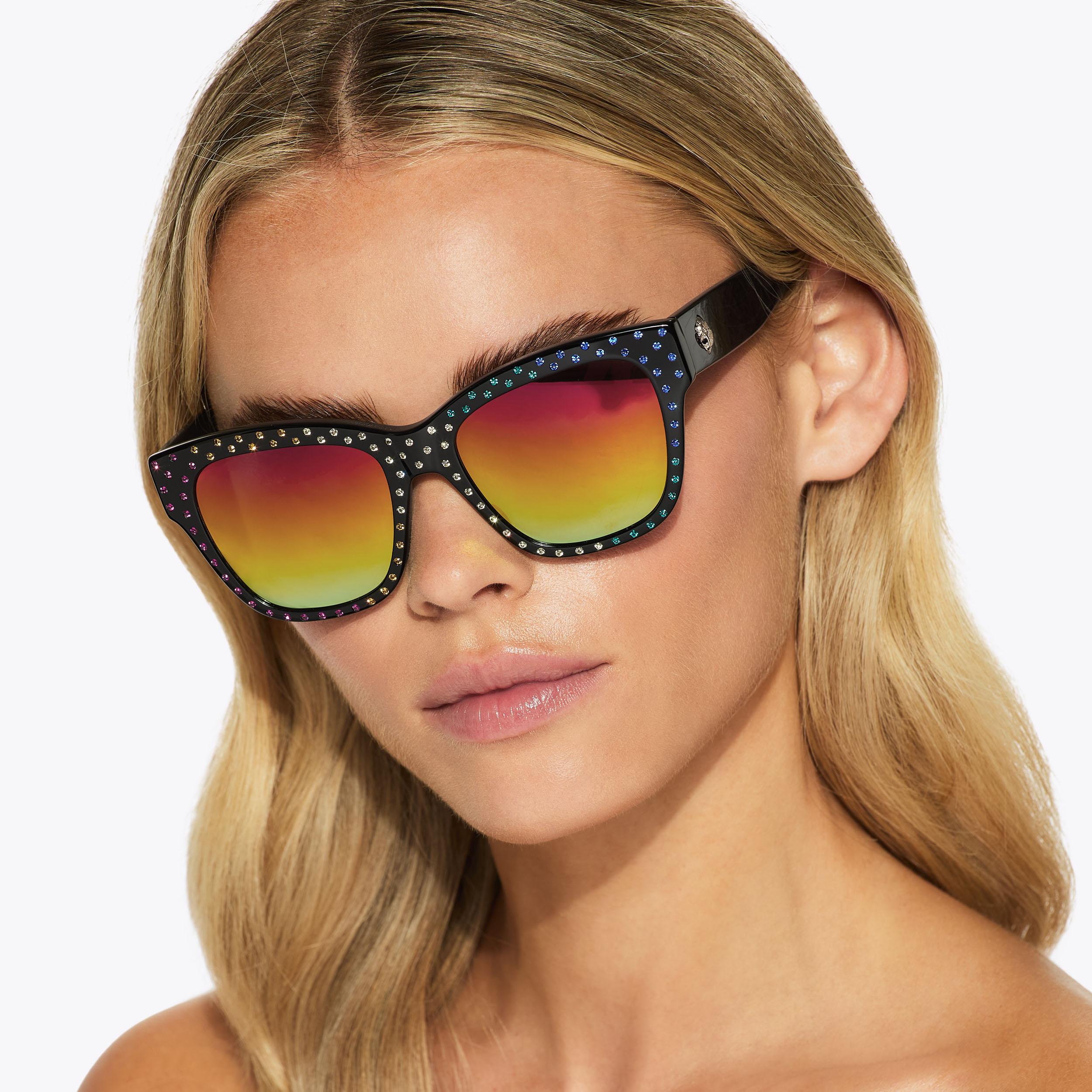 Kurt Geiger Shoreditch Navigator 61mm Square Sunglasses NWT Shoreditch Square Black Cat Eye Sunglasses | Kurt Geiger main image 2