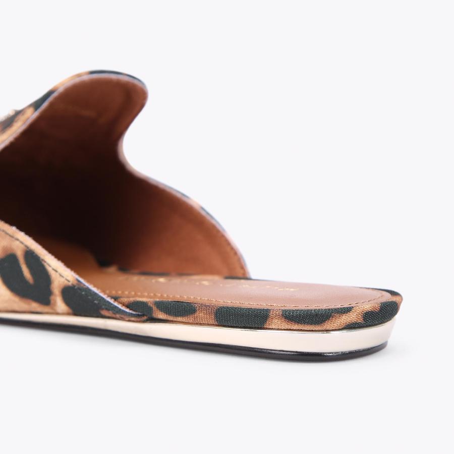 OLIVE EYE Animal Printed Evil Eye Slip On Shoes by KURT OLIVE EYE Animal Printed Evil Eye Slip On Shoes by KURT