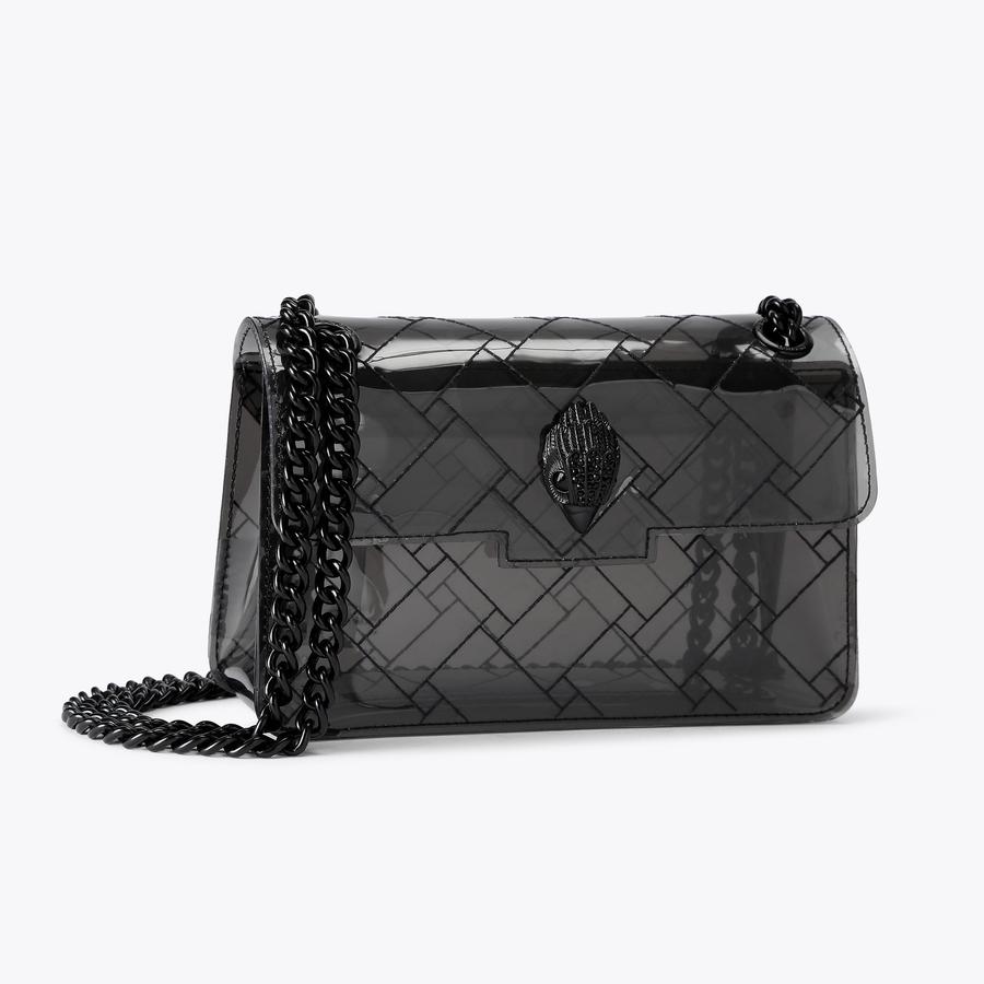 VINYL MINI KENSINGTON DR Black Vinyl Mini Bag by KURT GEIGER LONDON