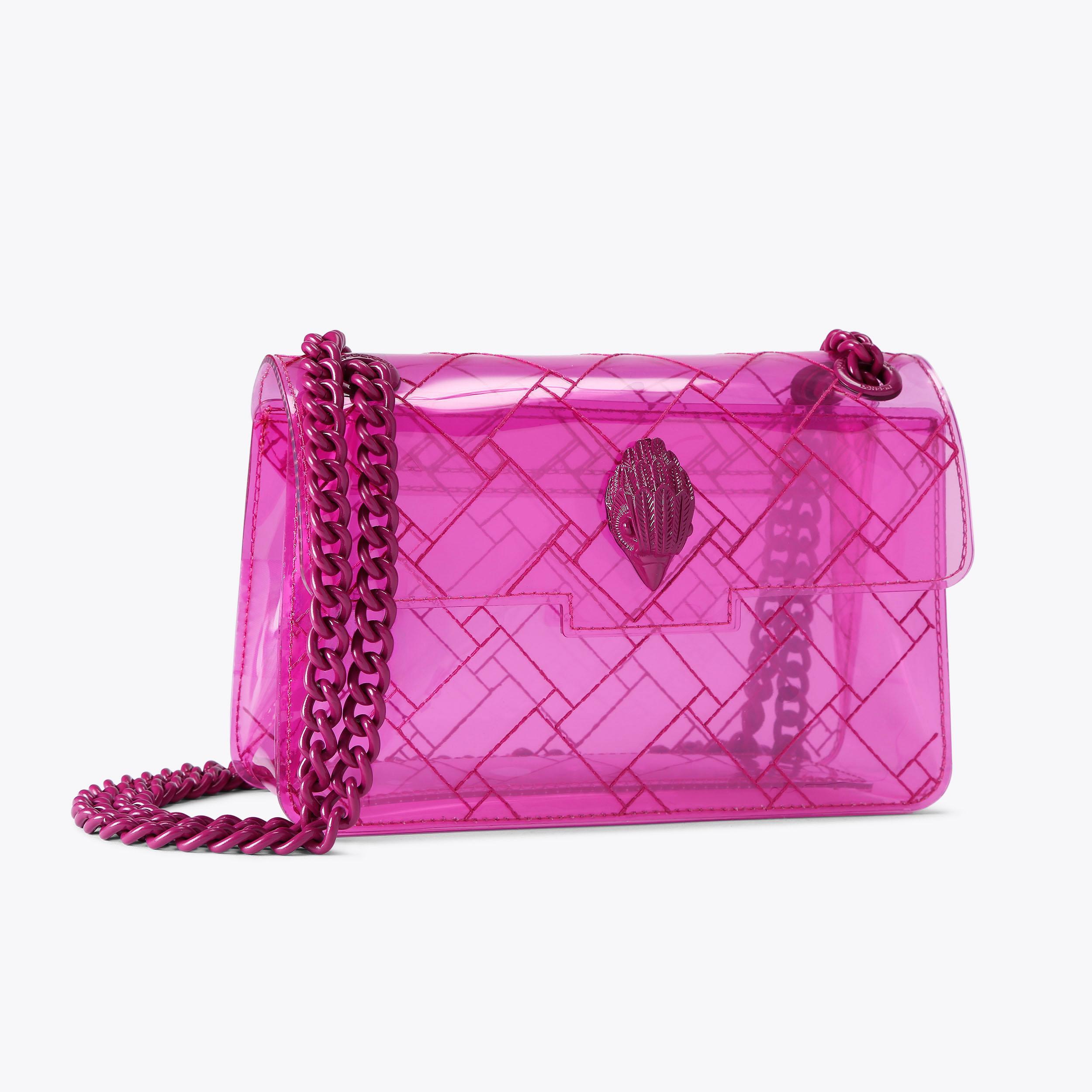 ★NlCK&NLCOLE★ CRYSTAL LEATHER MINI BOSTON BAG_PINK CRYSTAL LEATHER MINI BOSTON BAG_PINK - 닉앤니콜