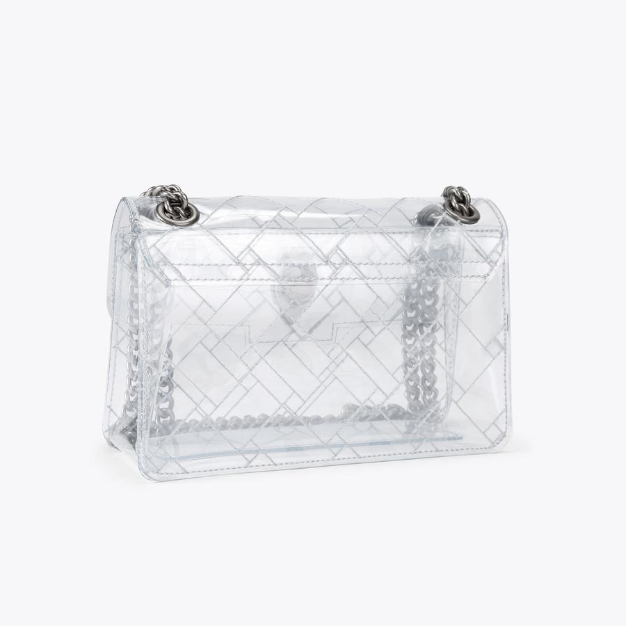 VINYL MINI KENSINGTON Clear Vinyl Cross Body Bag by KURT GEIGER LONDON