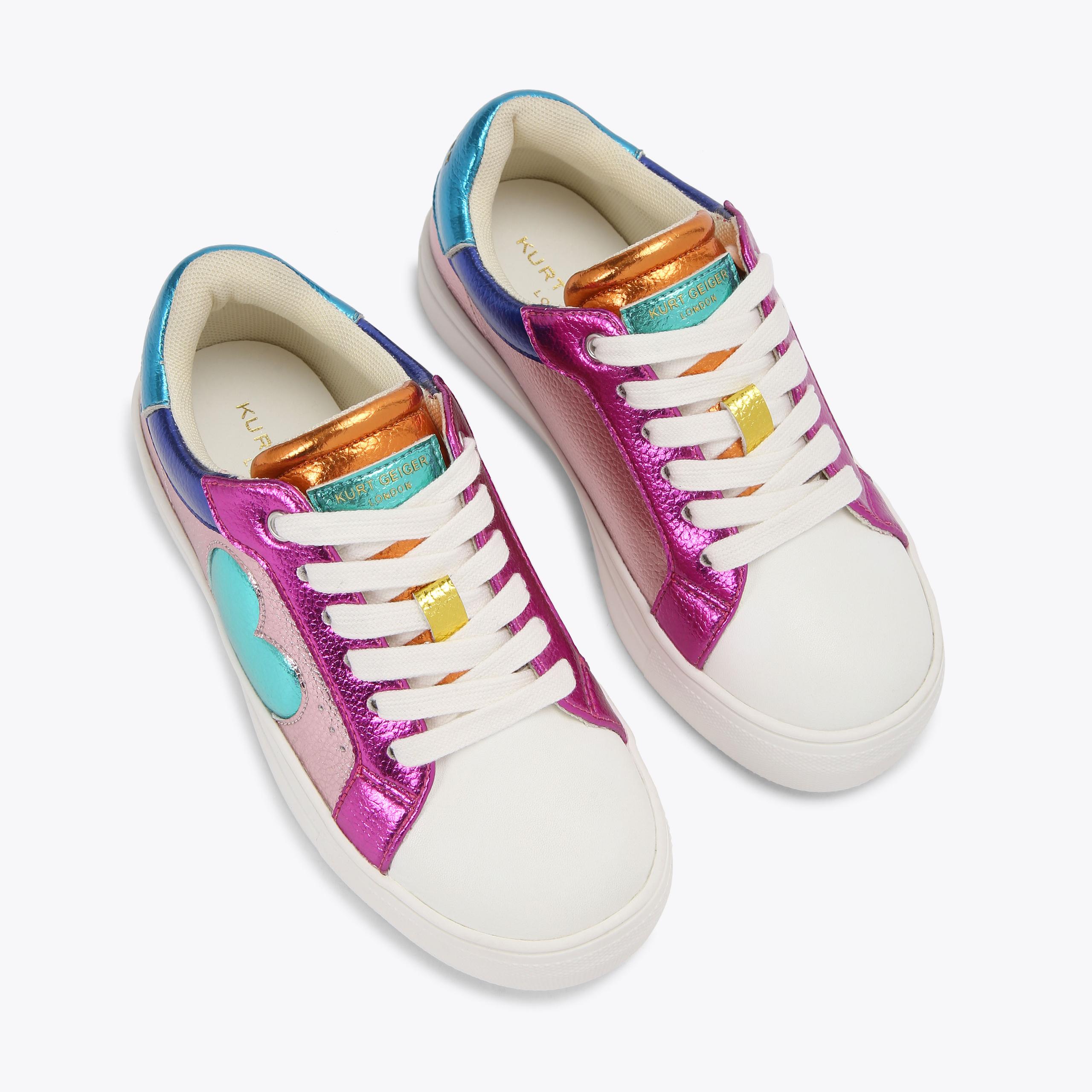 ★HPLLY LOVES LOVE★ ZIGZAG JORI MINI LANA HEART Mini Kids Sneaker by KURT GEIGER LONDON