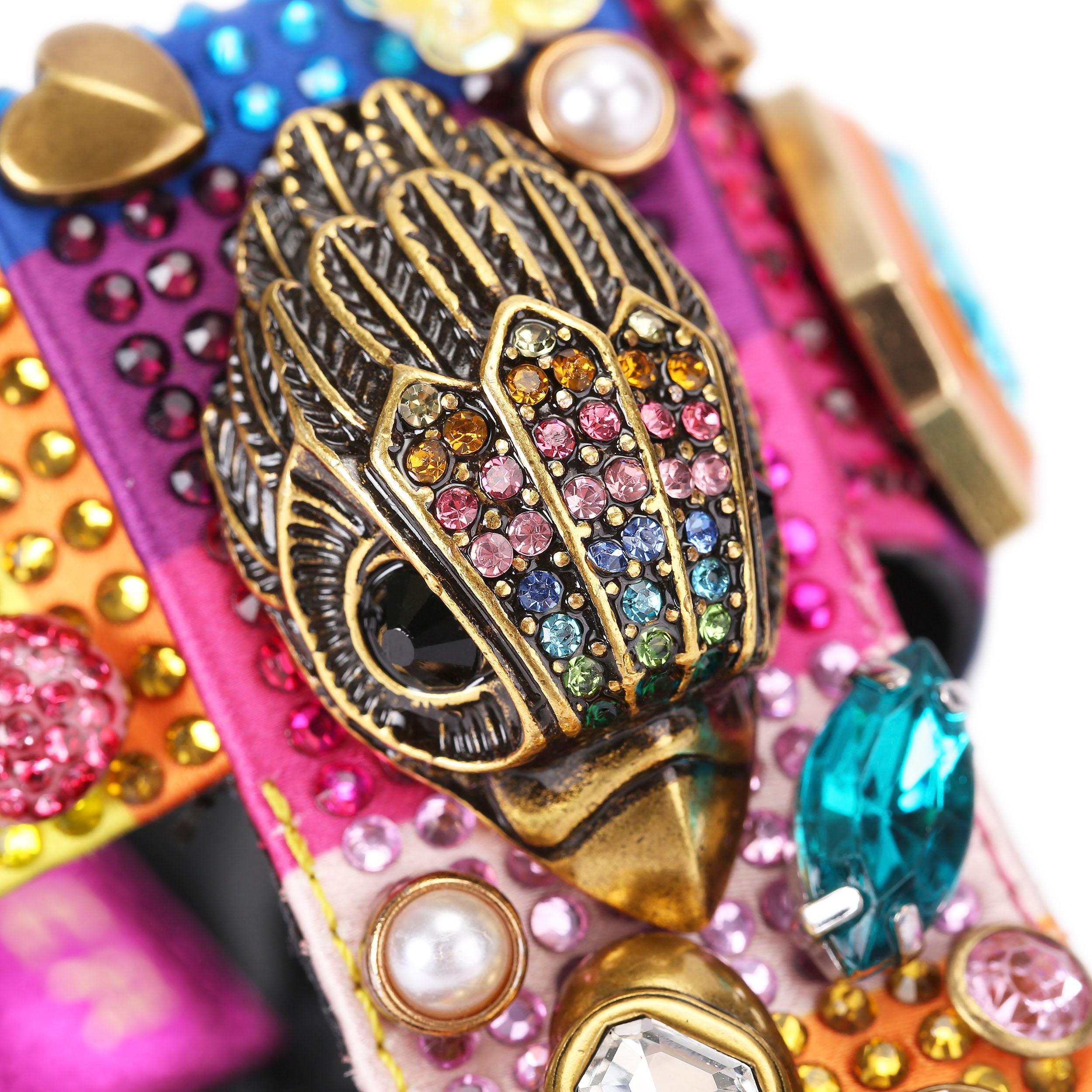 サンダル・ミュール ORSON NOS SANDALS ORSON CROSS SCALLOP Metallic Multi-colour Sandals by KURT