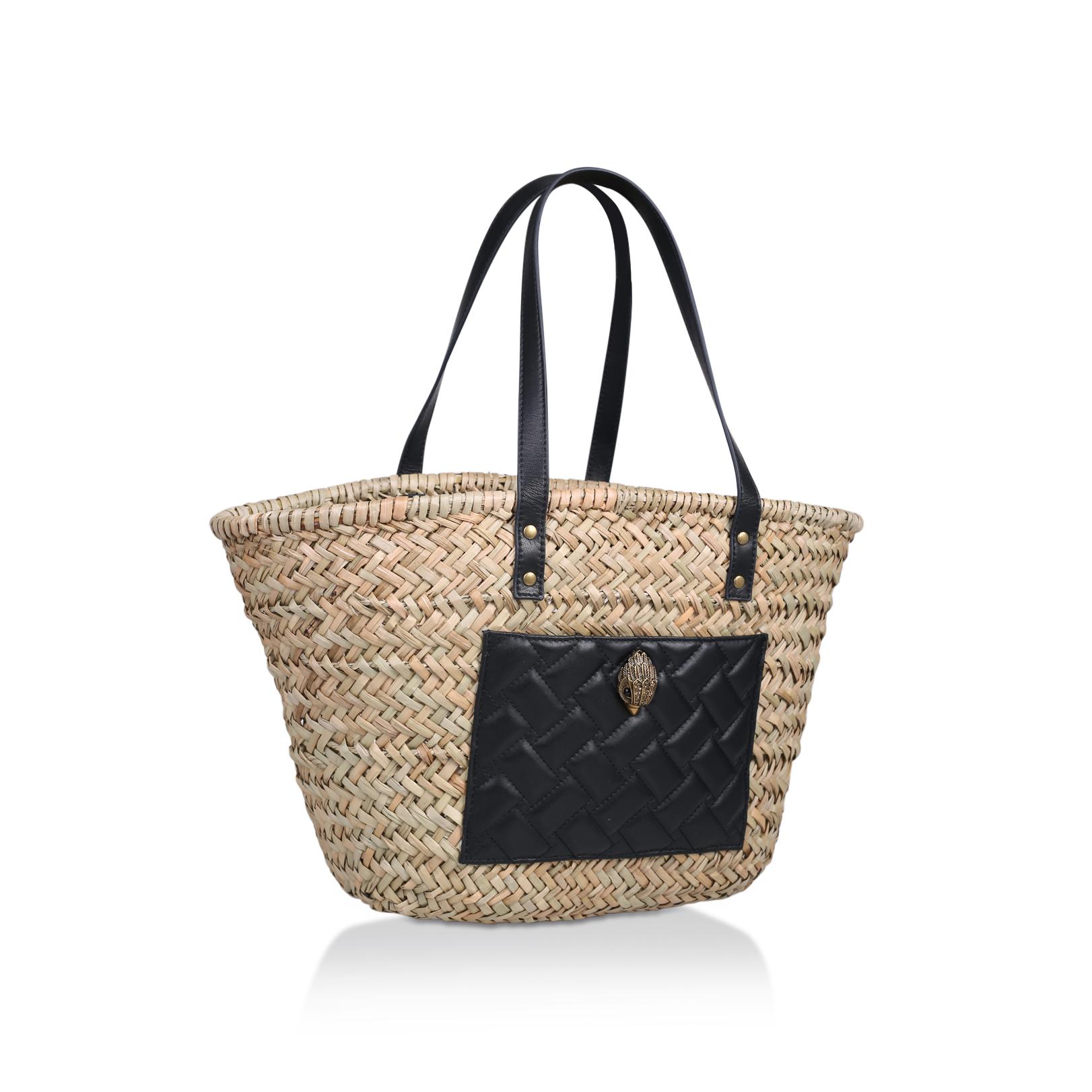 KENSINGTON BASKET SHOPPER Raffia Shopper Bag by KURT GEIGER LONDON