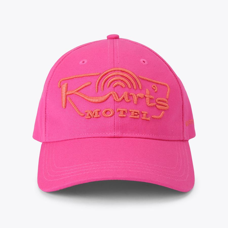 KURTS MOTEL CAP Fuchsia Cotton Branded Cap by KURT GEIGER LONDON