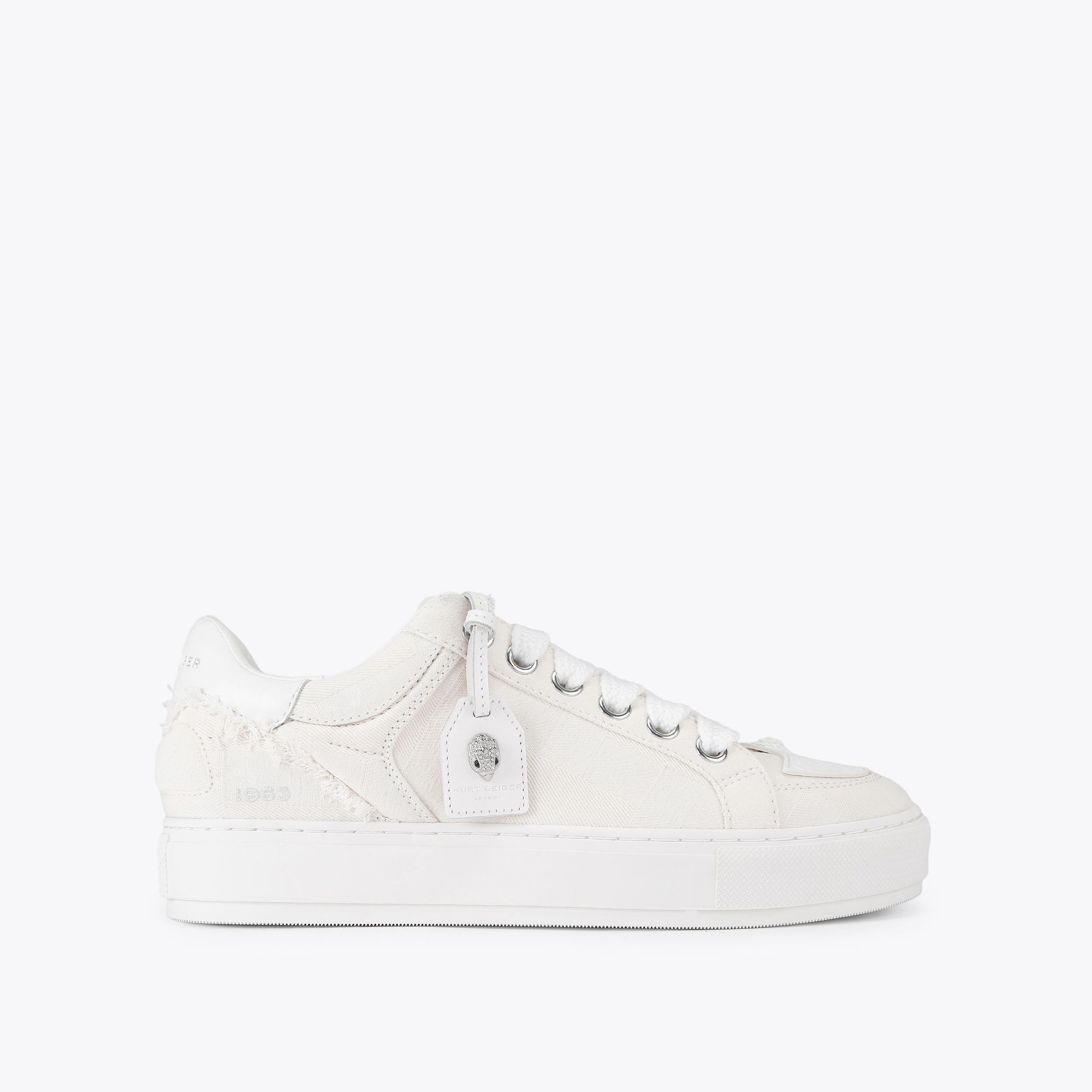 Valadez White Trainers by Kurt Geiger London | Kurt Geiger
