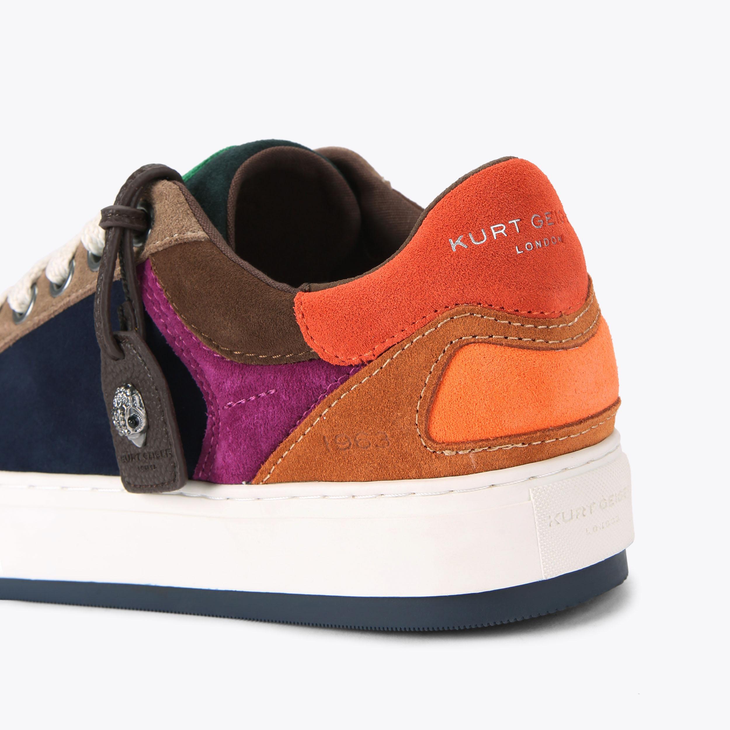 SOUTHBANK TAG SNEAKER Muted Suede Lace Up Sneaker by KURT GEIGER