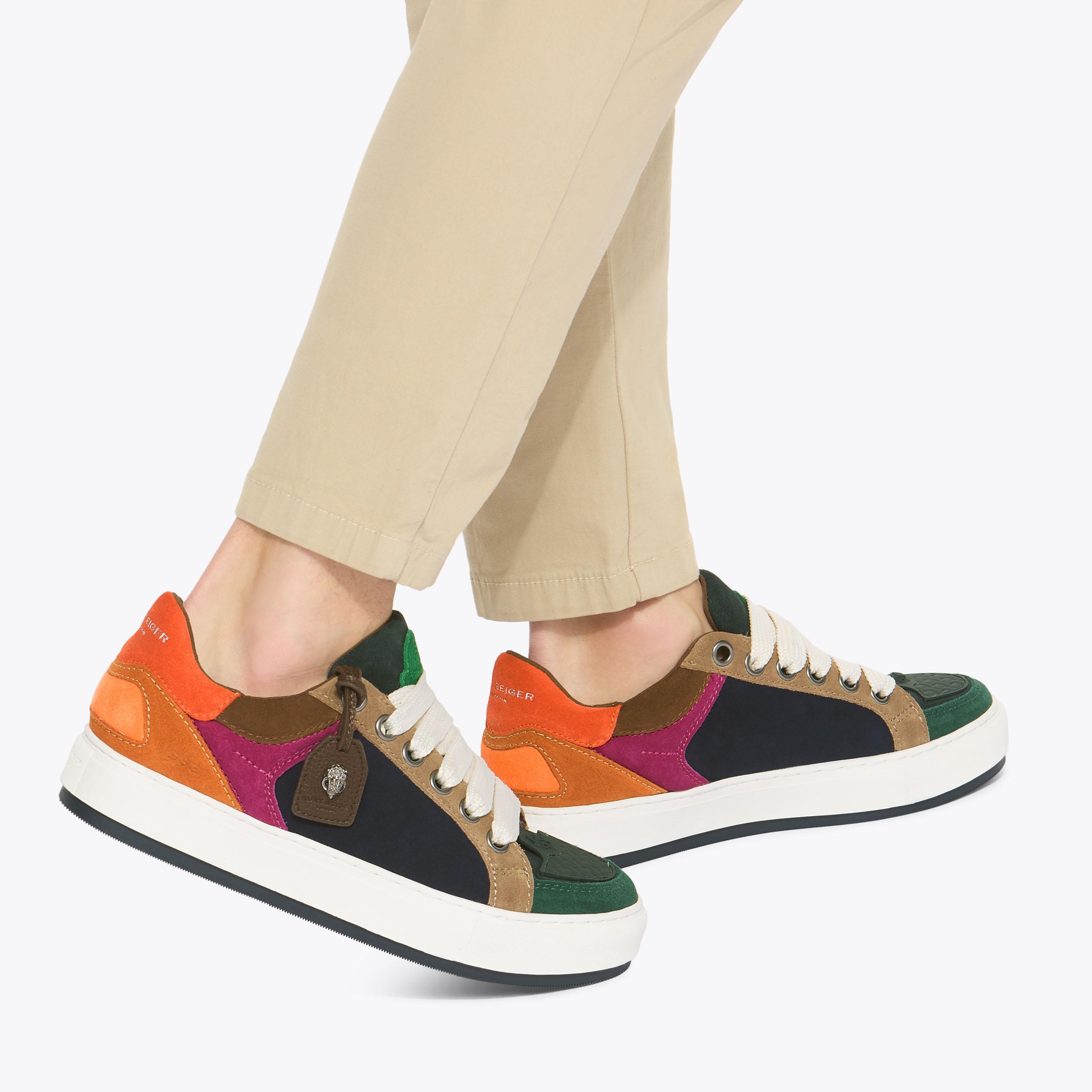 SOUTHBANK TAG SNEAKER Muted Suede Lace Up Sneaker by KURT GEIGER