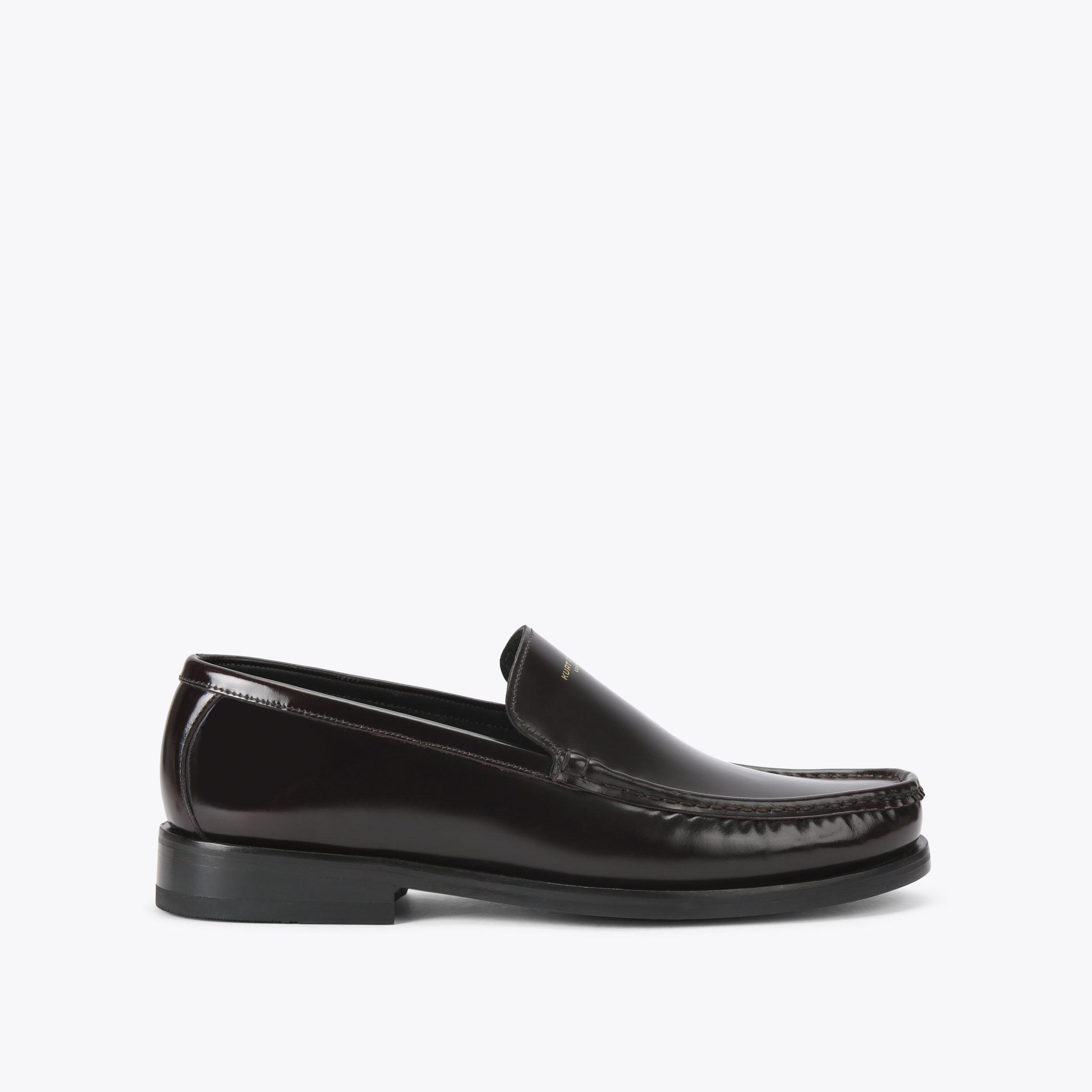 DENMAN LOAFER Black Leather Loafer by KURT GEIGER LONDON