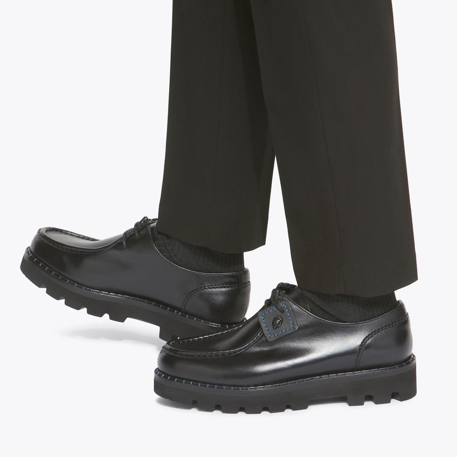 BROMPTON DERBY Black Leather Derby Shoe by KURT GEIGER LONDON display picture 3