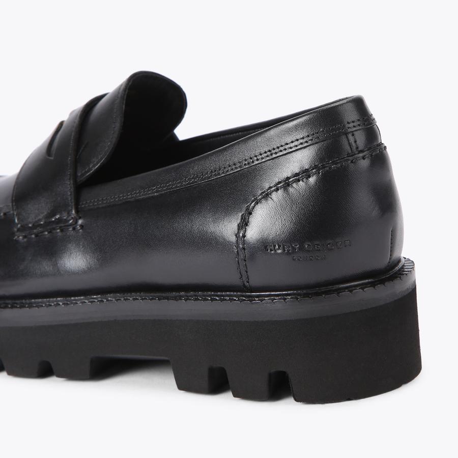 BROMPTON PENNY LOAFER Black Penny Slip On Loafer by KURT  display picture 1