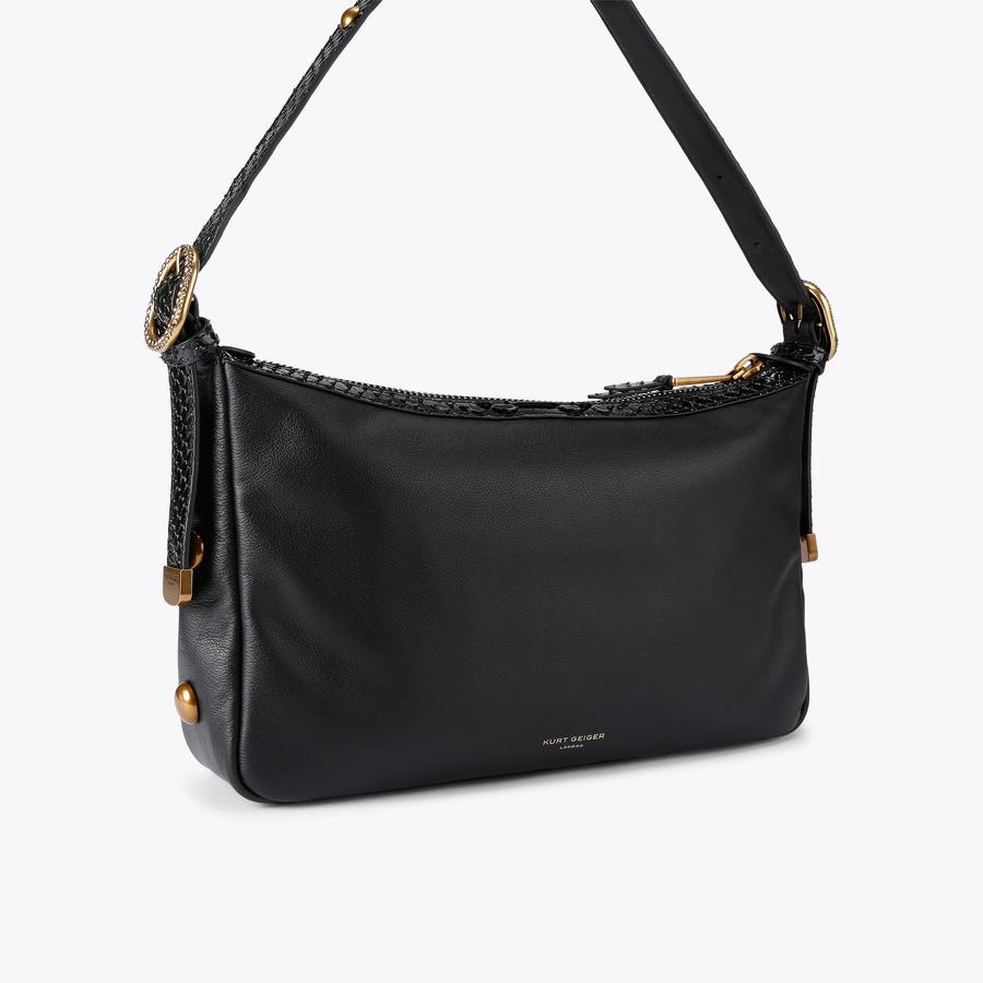 Chelsea Studded Leather Shoulder Bag | Kurt Geiger