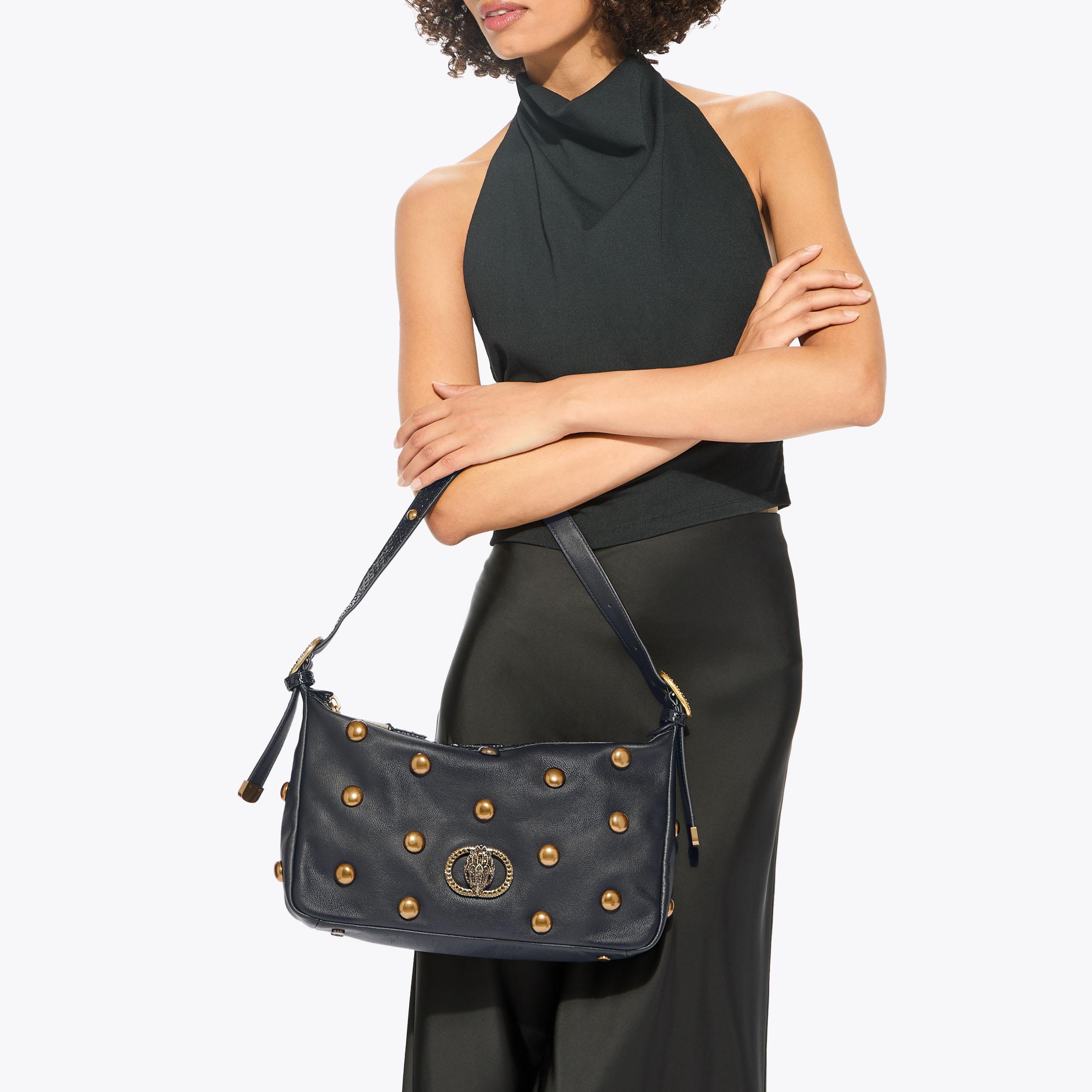 Chelsea Studded Leather Shoulder Bag | Kurt Geiger