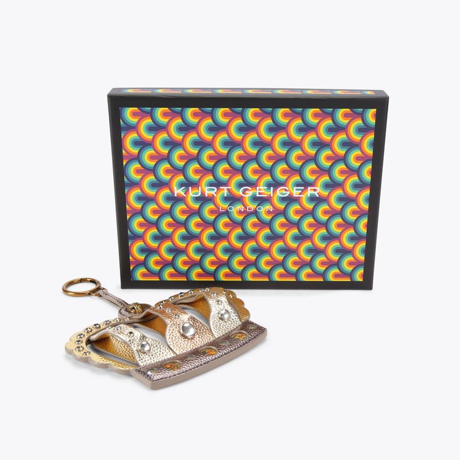 Crown Charm Metallic 3D Crown Charm | Kurt Geiger