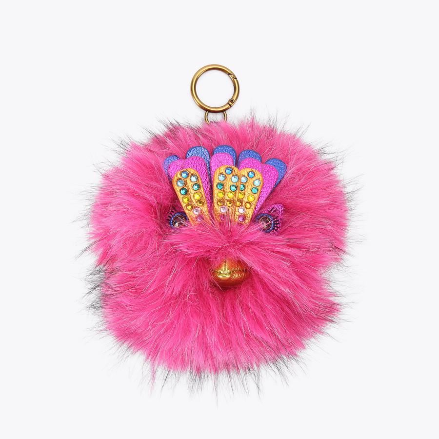 Kurt Geiger NWT! Pom Pom Eagle Charm Keychain in Fuchsia Pink POM POM EAGLE CHARM Pom Pom Eagle Charm by KURT GEIGER LONDON main image 2