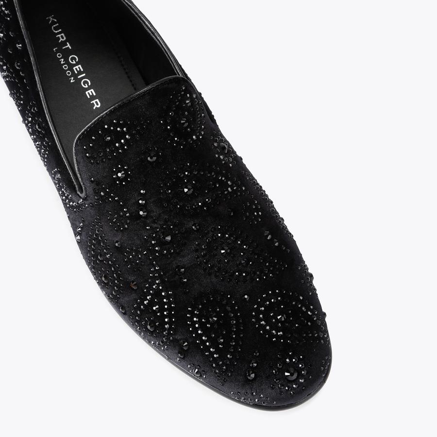 ACE Paisley Crystal Slip On Loafer by KURT GEIGER LONDON