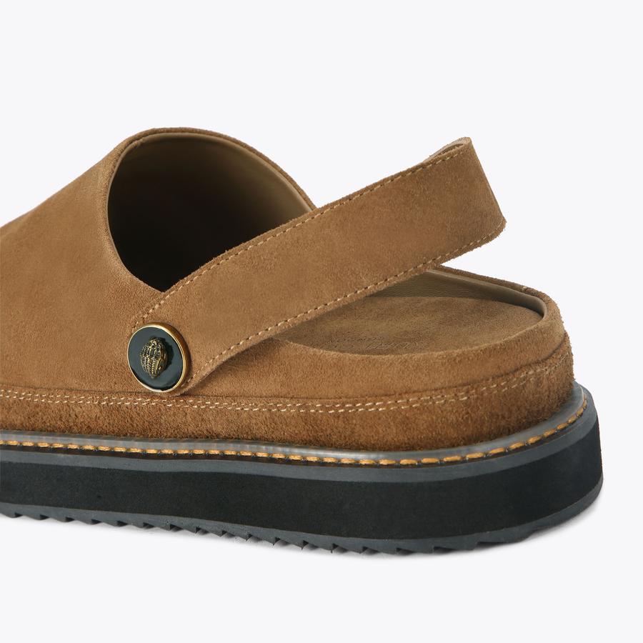 WOODFORD MULE Brown Suede Slip On Loafer by Kurt Geiger London