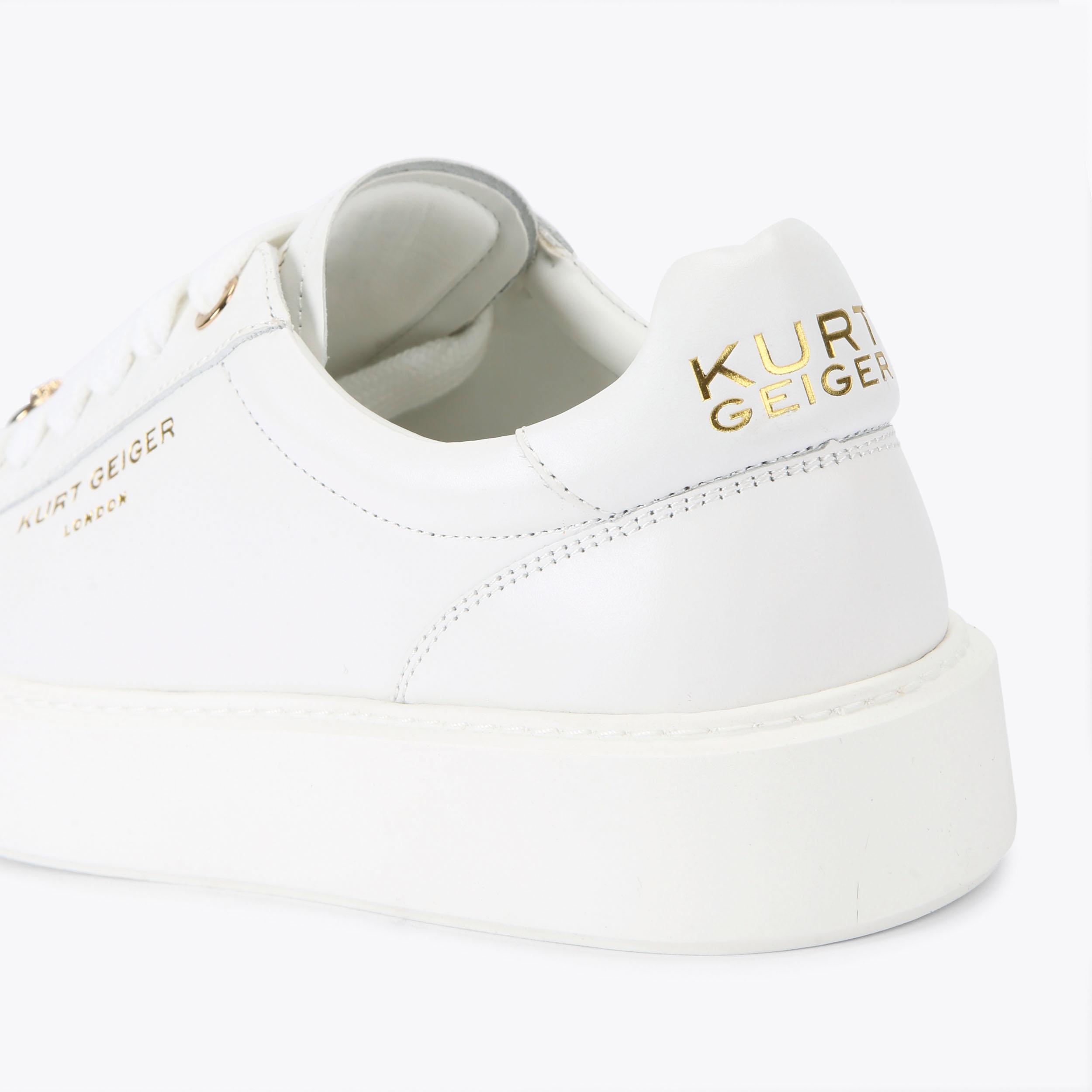 ALBION SNEAKER White Leather Lace Up Sneaker by KURT GEIGER LONDON